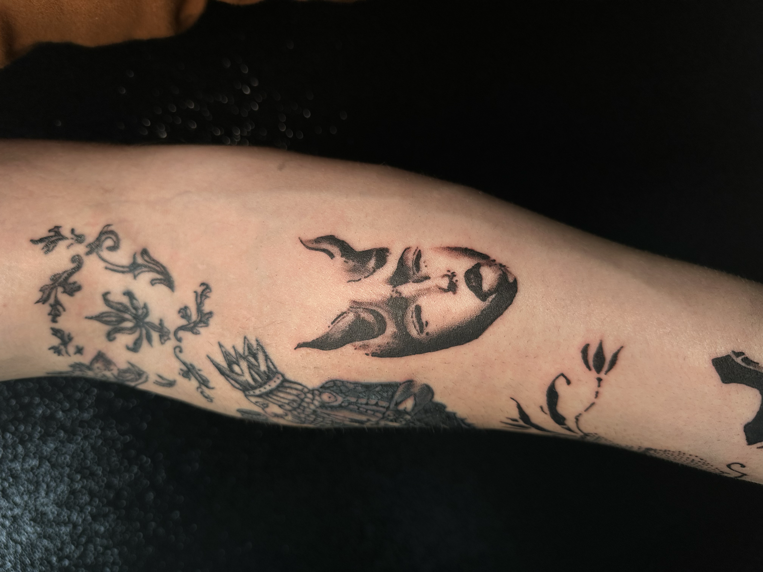 artwork and tattoo by Aiden DeLucia, Delucia Tattoo