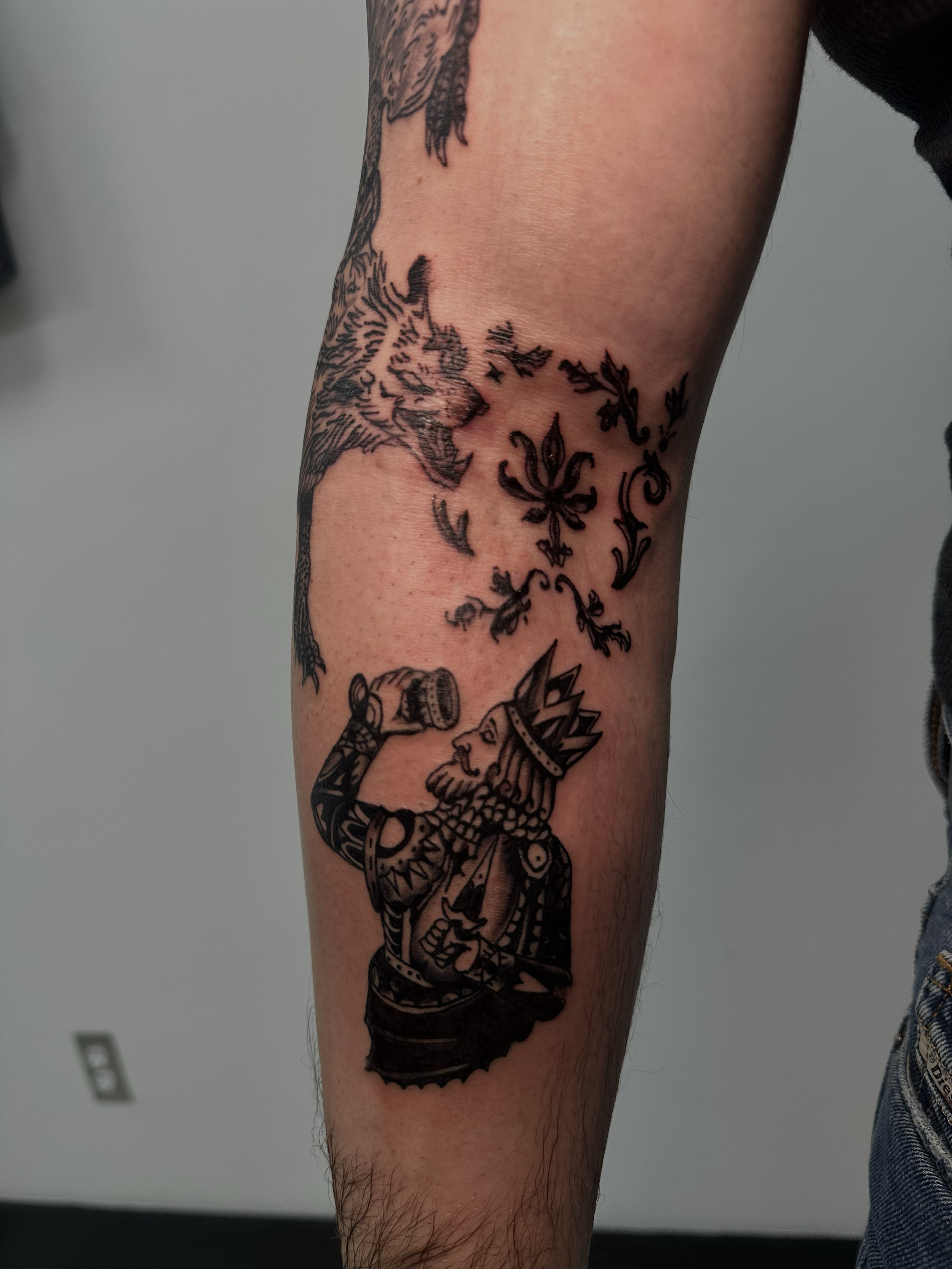 artwork and tattoo by Aiden DeLucia, Delucia Tattoo