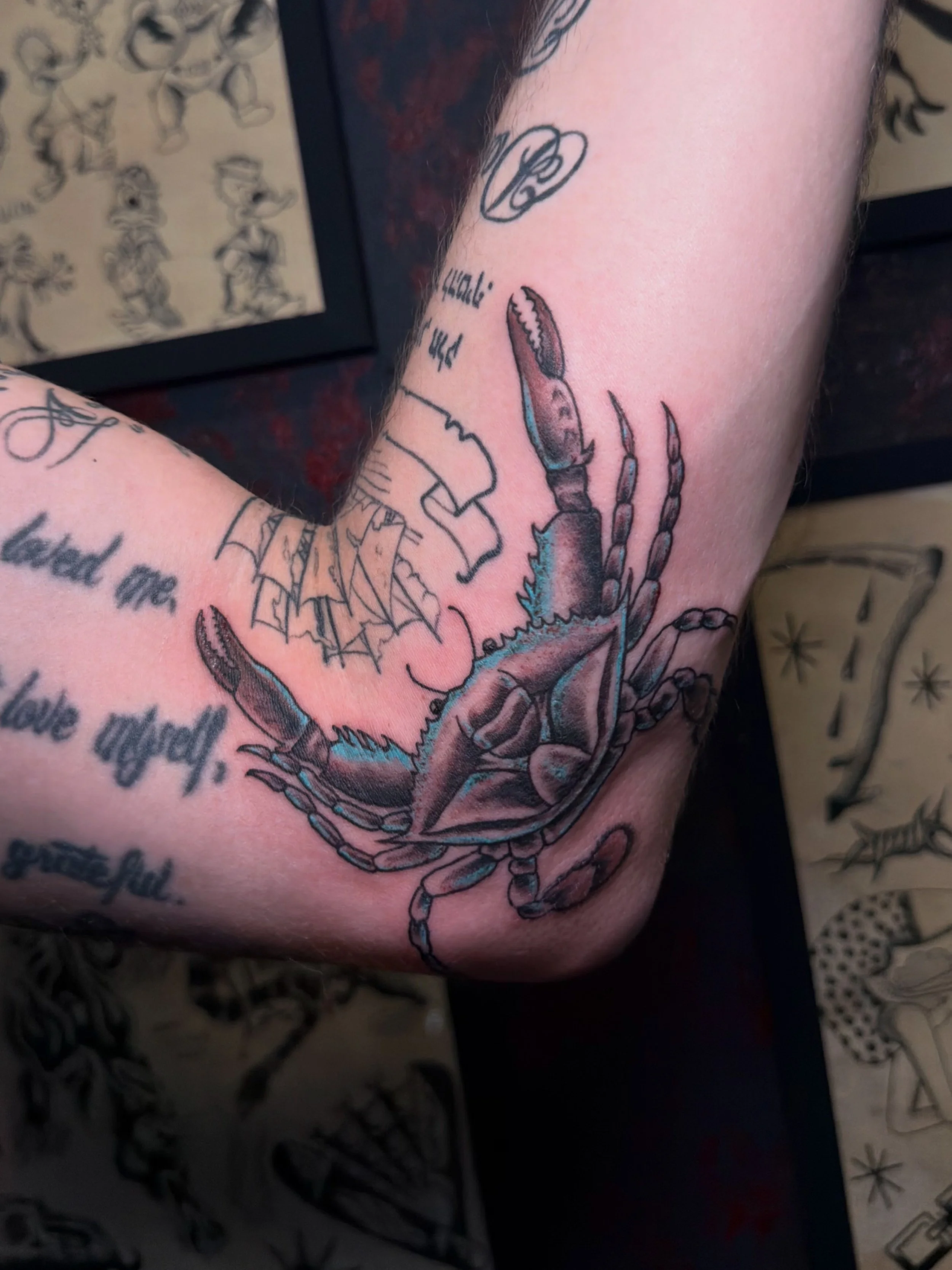artwork and tattoo by Aiden DeLucia, Delucia Tattoo