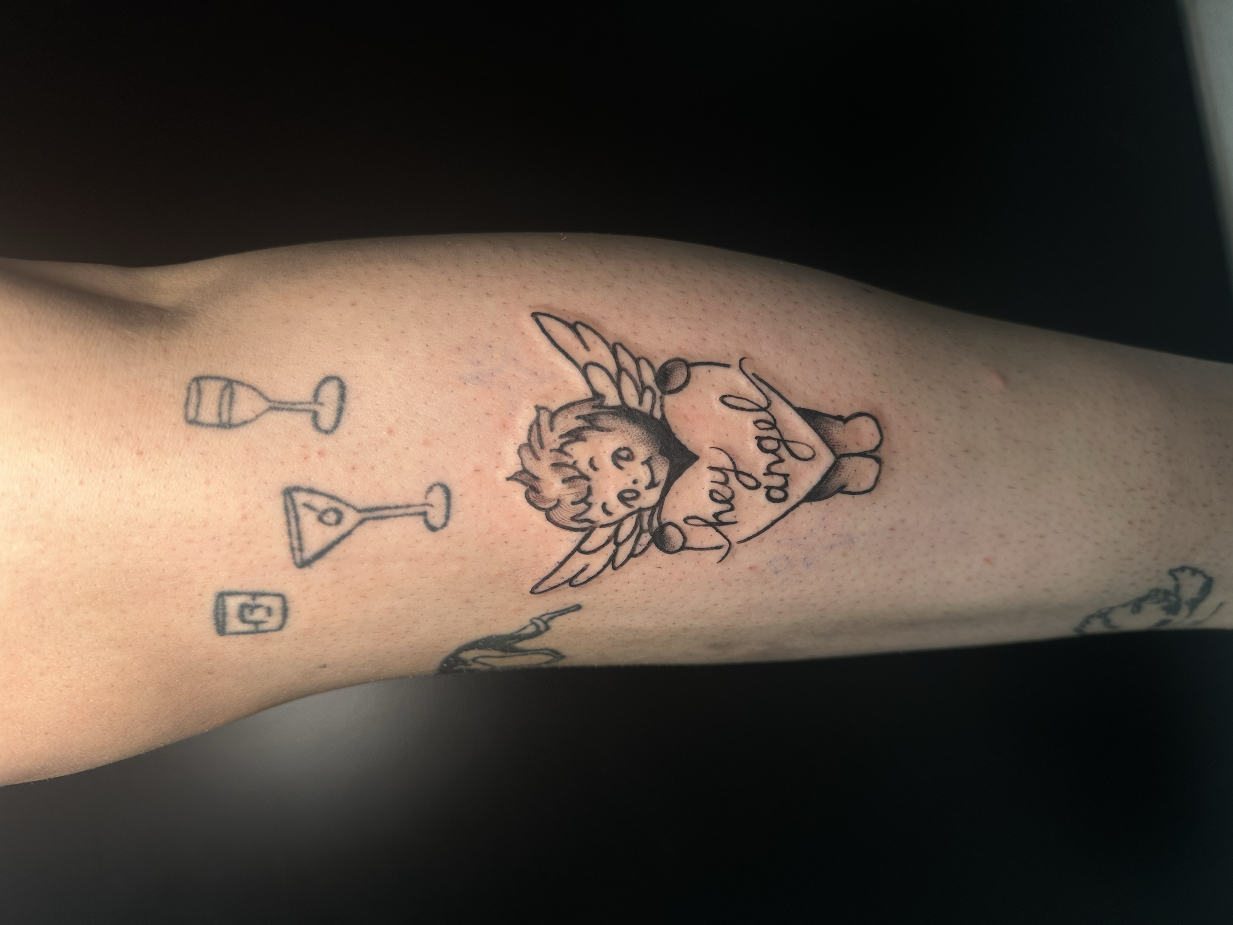 artwork and tattoo by Aiden DeLucia, Delucia Tattoo