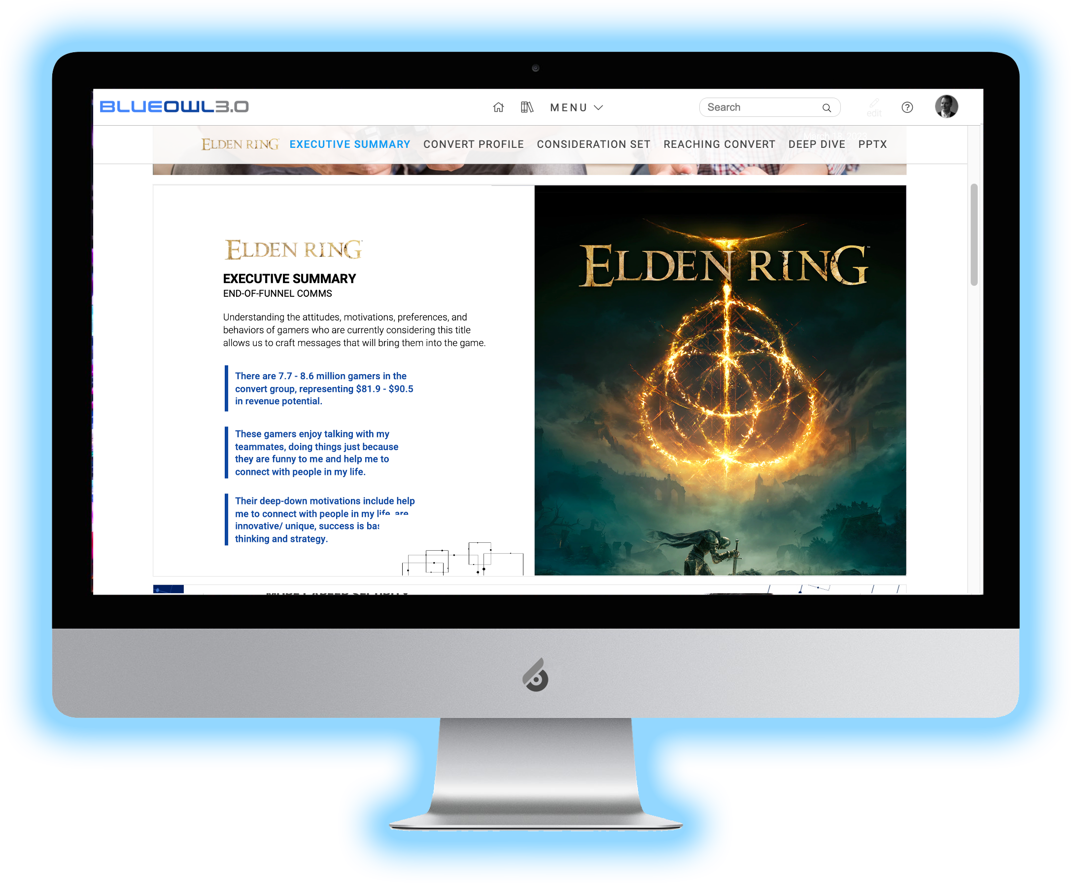 blue owl elden ring gamer profile exec summary