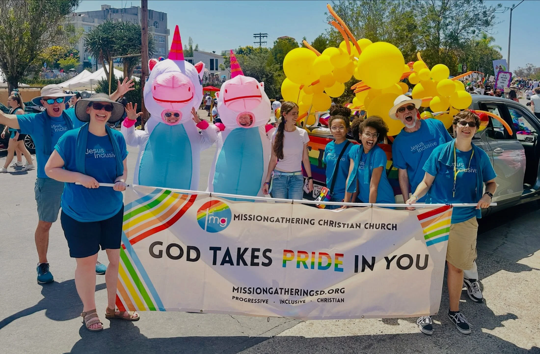 🌈🦄 SAN DIEGO PRIDE 2026 &mdash; WHAT A DAY! 🦄🌈
Sun on our shoulders, glitter in our hair, and SO much love in the air. We marched. We danced. We hugged more strangers-turned-friends than we can count. MG showed up with love and joy and&hellip;uni