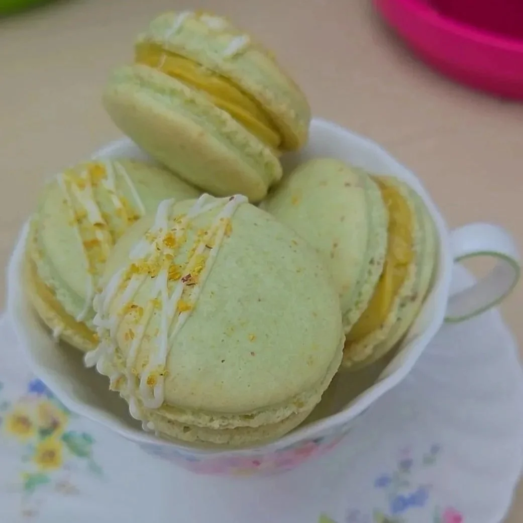 Pistachio Macarons