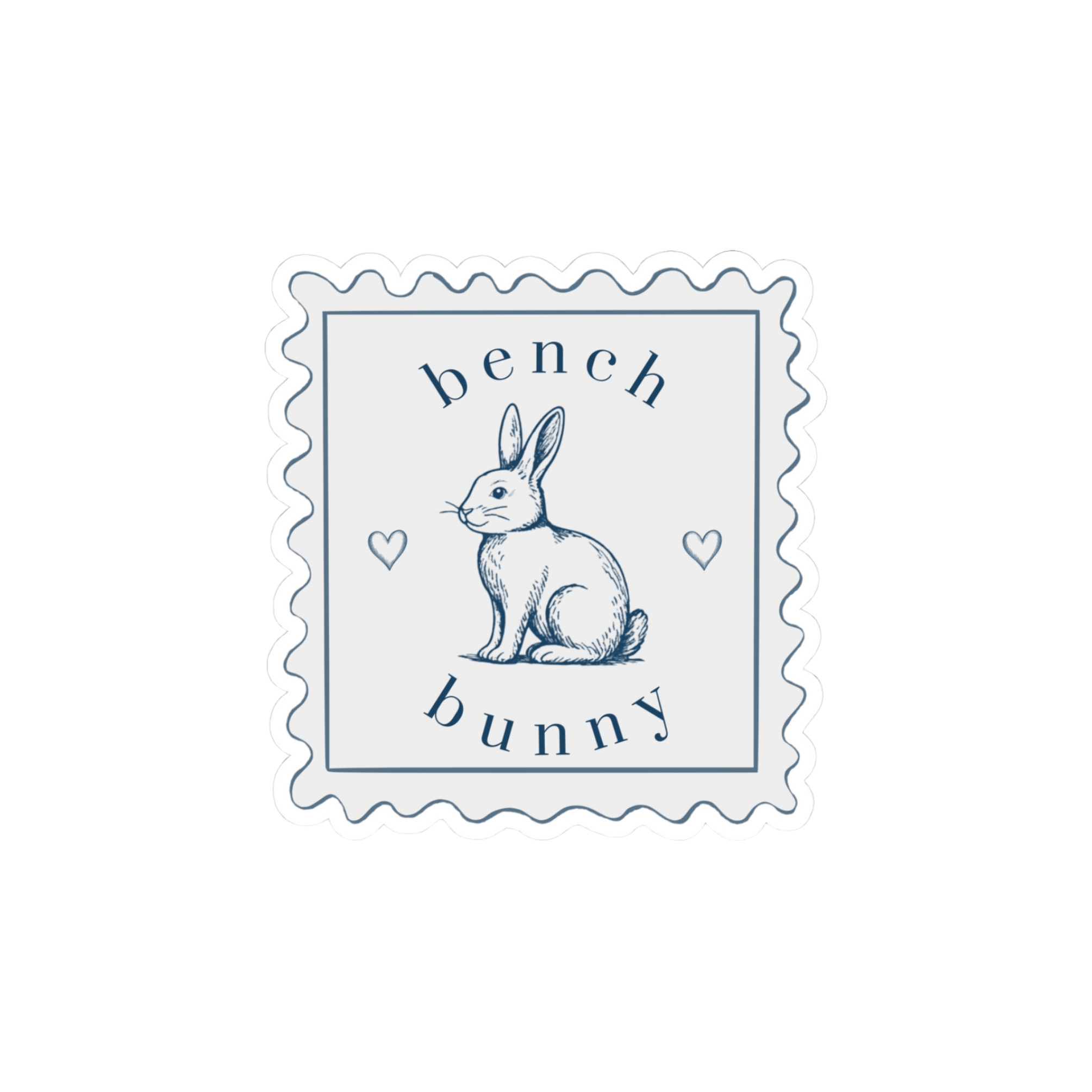 Bench Bunny Heart - Sticker