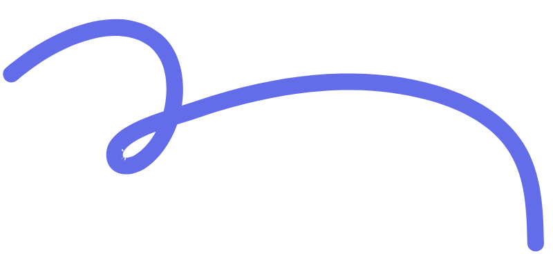 A black background with a blue, curved, ribbon-like line.