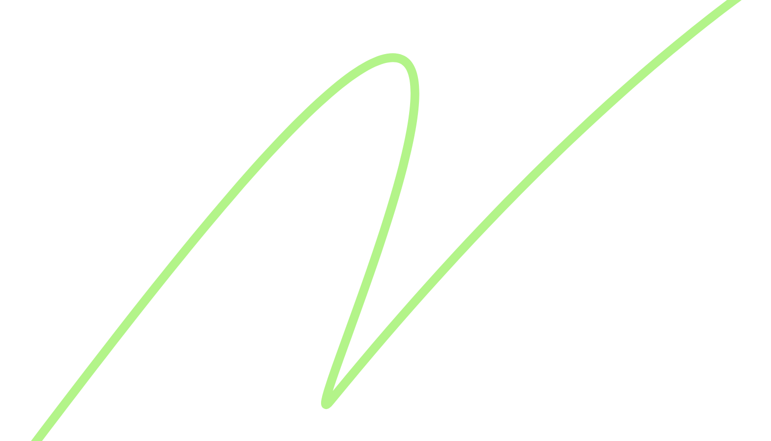 decorative green energetic line