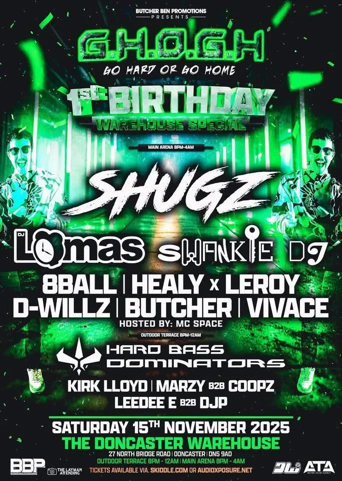 DONCASTER | G.H.O.G.H 1ST BIRTHDAY