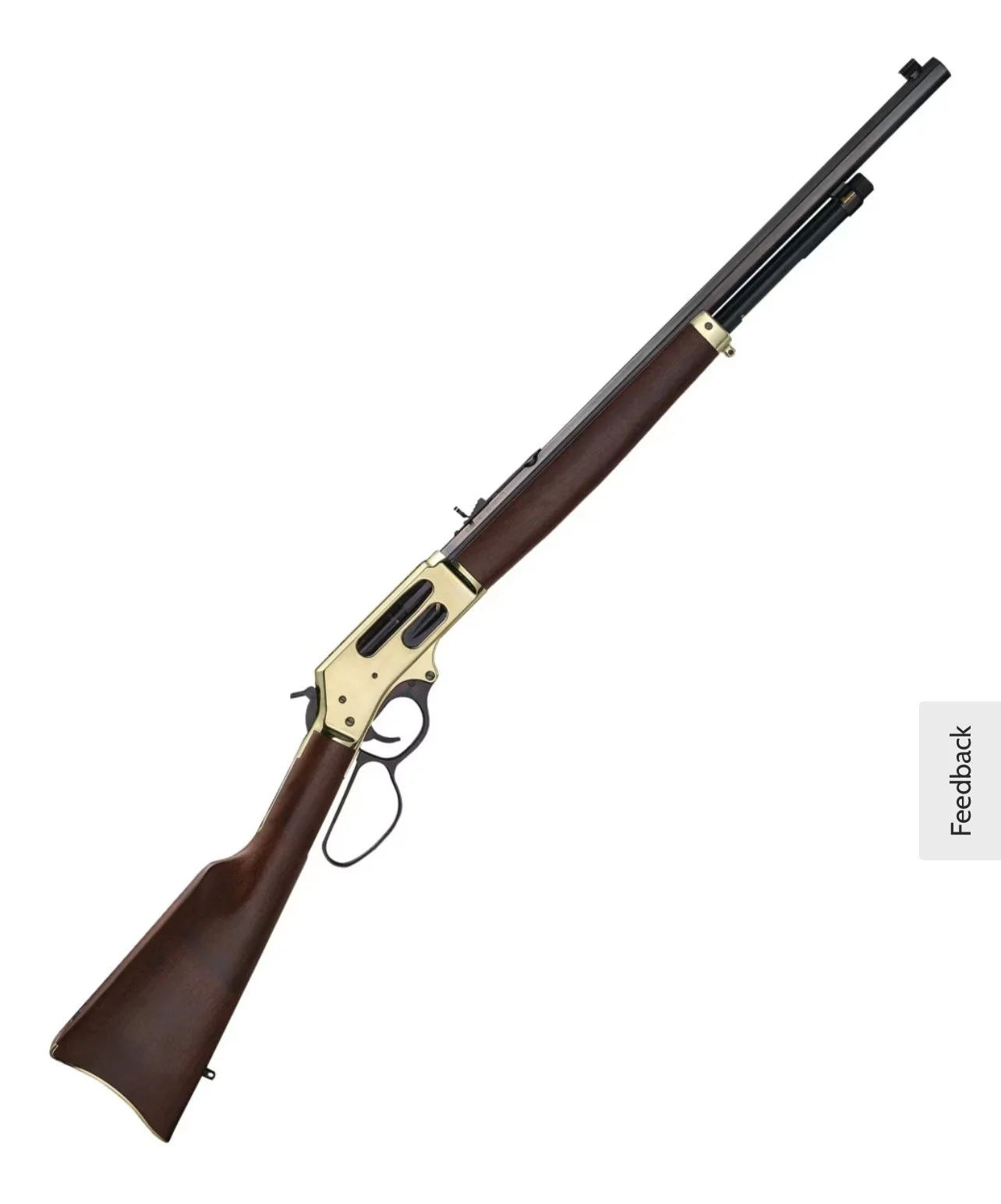 Classic Brass Lever-Action Rifle