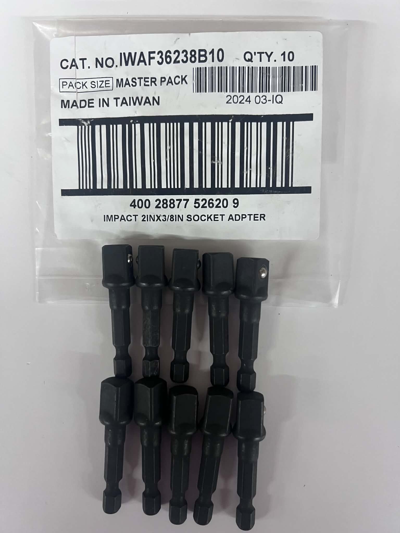 Impact Socket Adapter Set - 2in x 3/8in