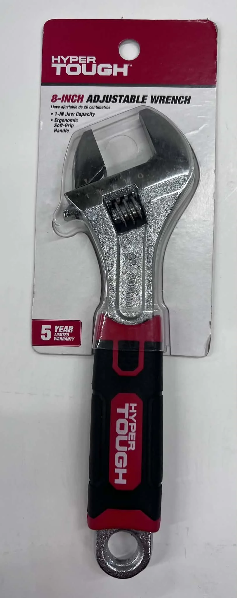 Hyper Tough 8-Inch Adjustable Wrench