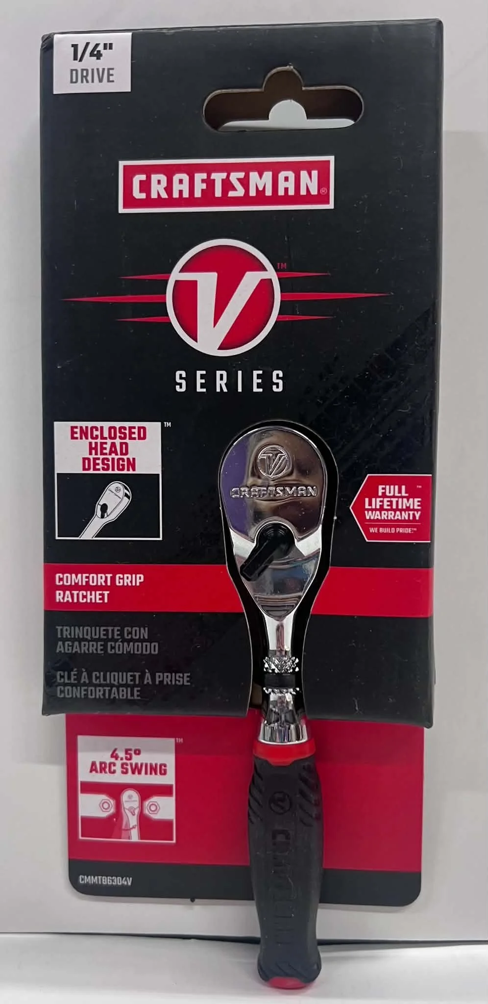 Craftsman V-Series Comfort Grip Ratchet 1/4" Drive