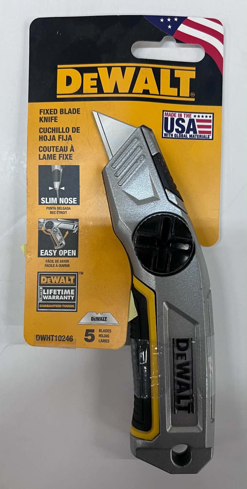 DEWALT Fixed Blade Utility Knife