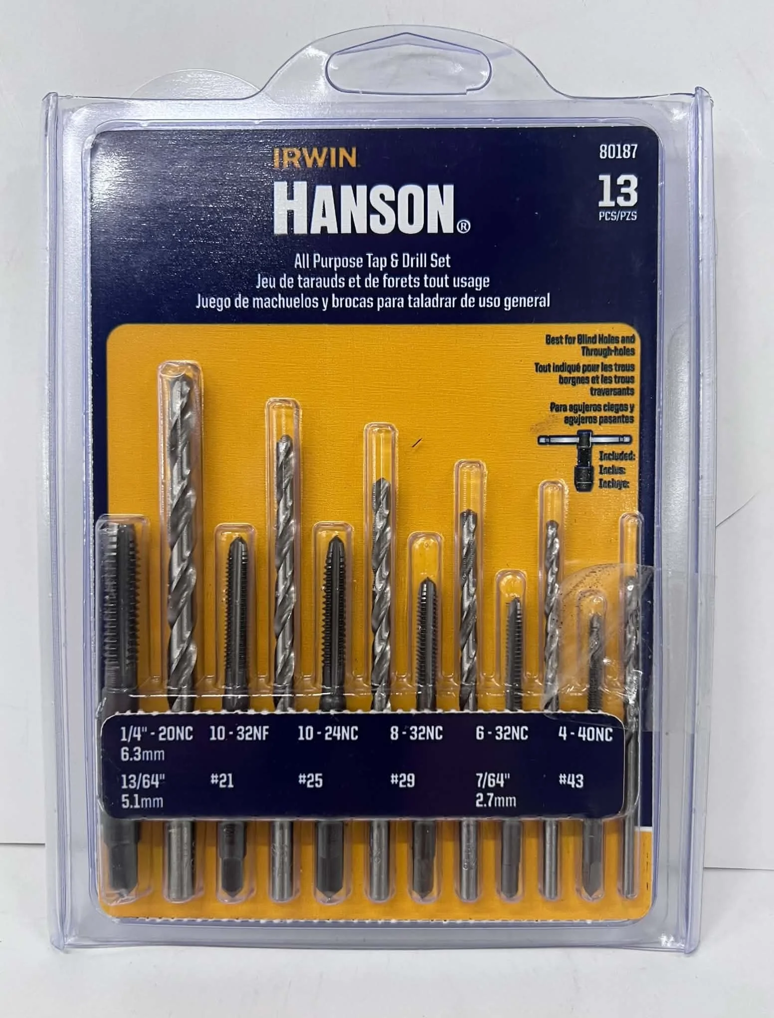 IRWIN HANSON All Purpose Tap & Drill Set - 13 Piece
