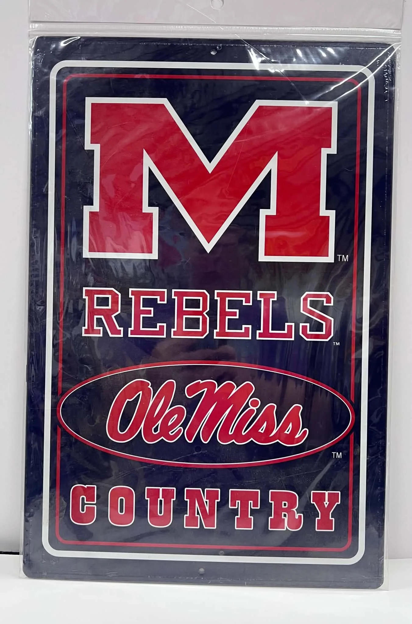 Ole Miss Rebels Metal Sign