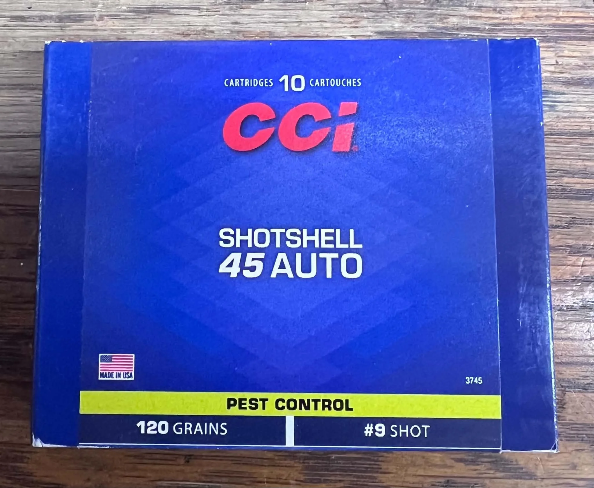 CCI Shotshell .45 Auto - 9 Rounds