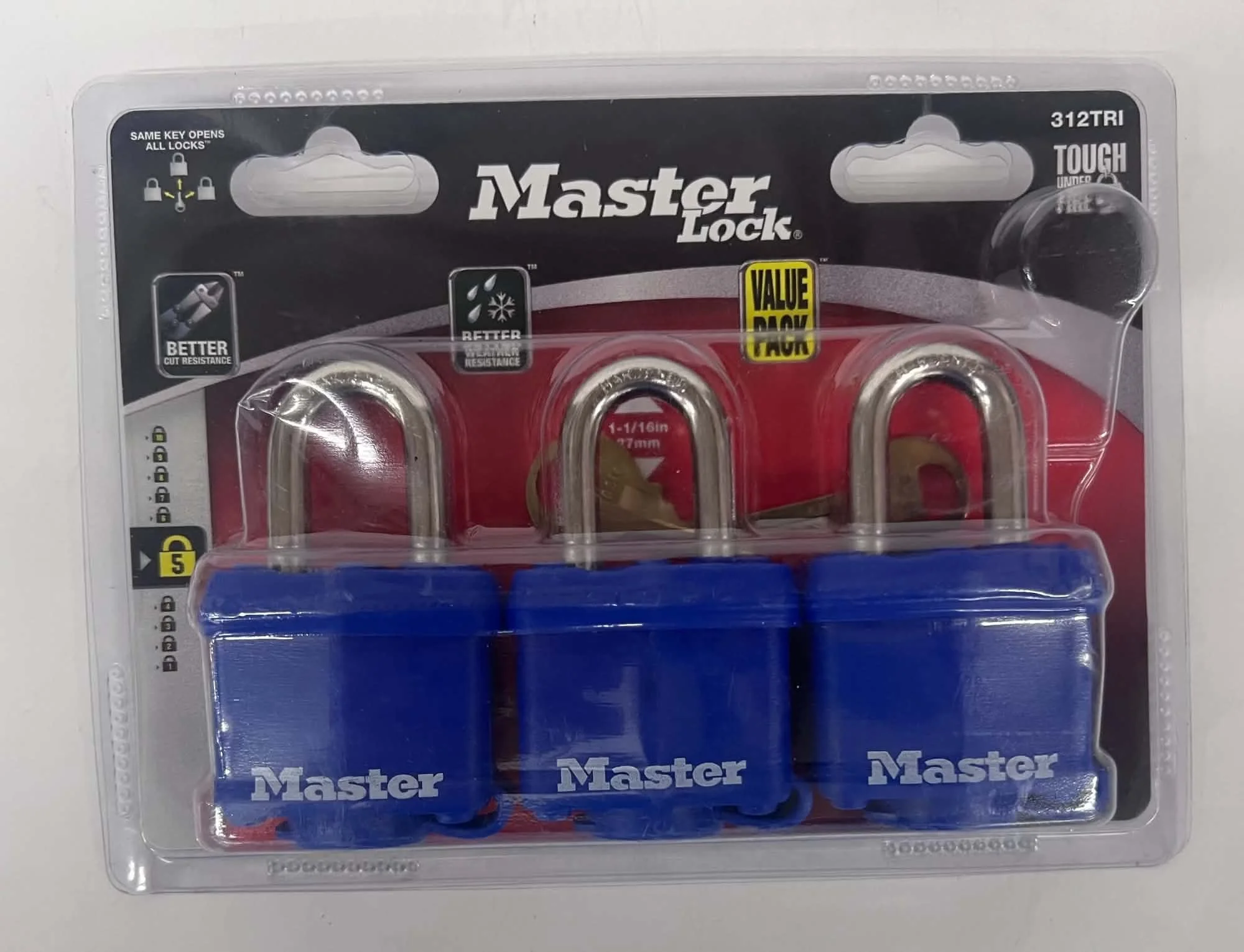 Master Lock Tri-Pack Padlocks