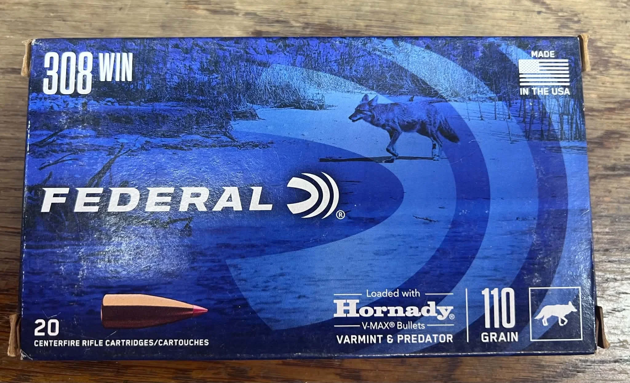 .308 Win Federal Varmint & Predator Ammunition 20-Round Box