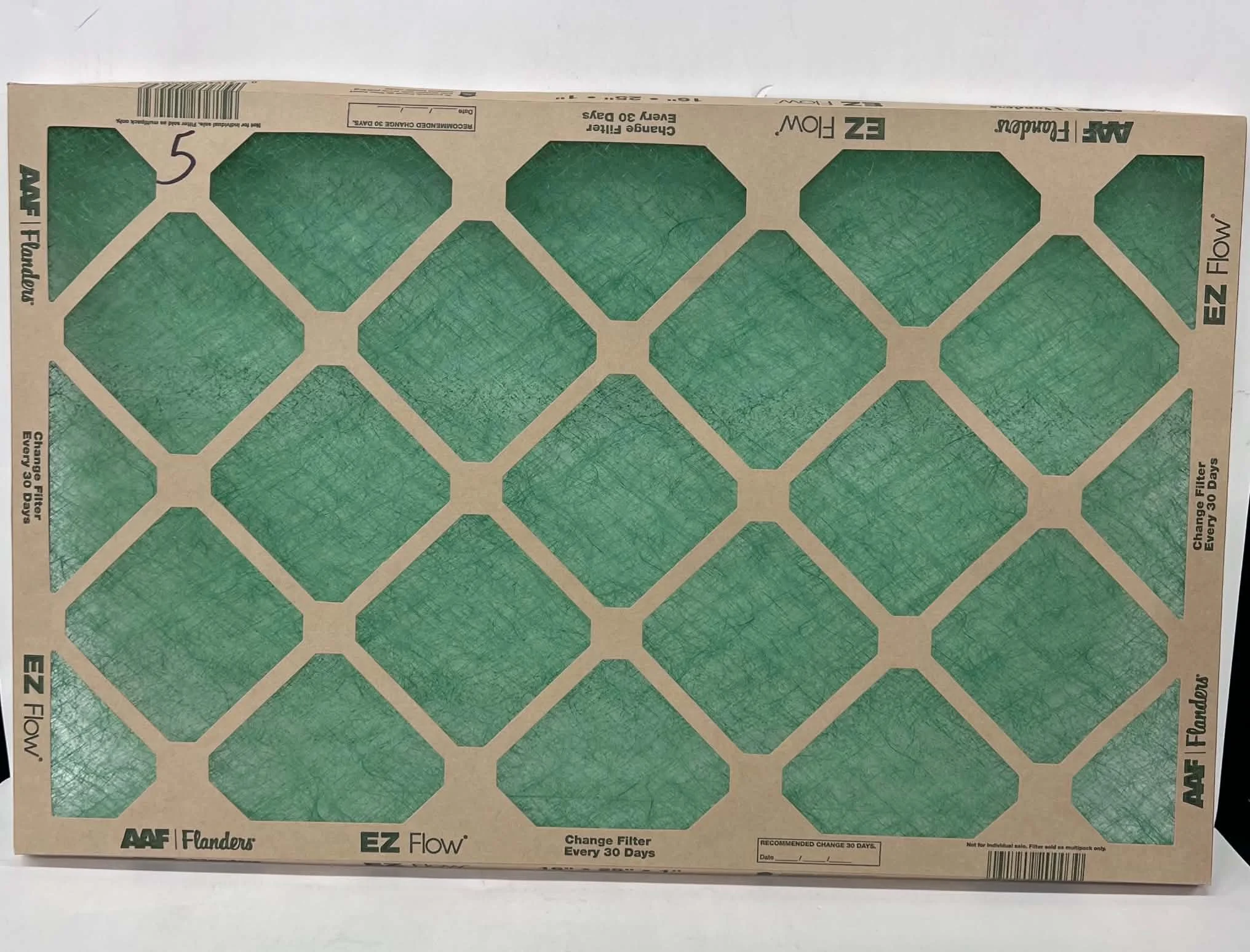 EZ Flow Flanders Air Filter - 20x25x1