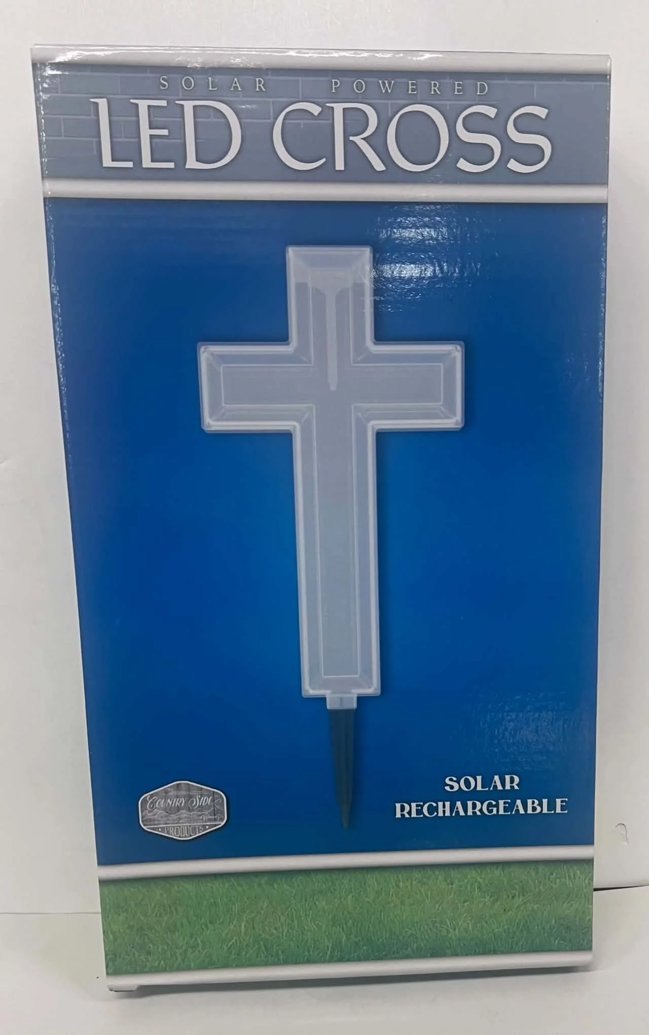 Solar-Powered LED Cross