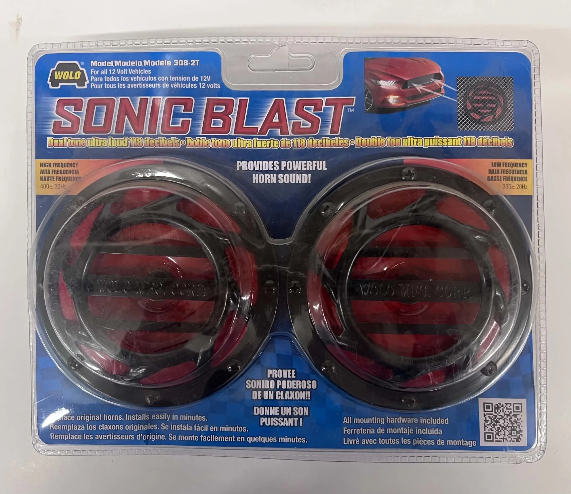 Wolo Sonic Blast Dual Tone Horn