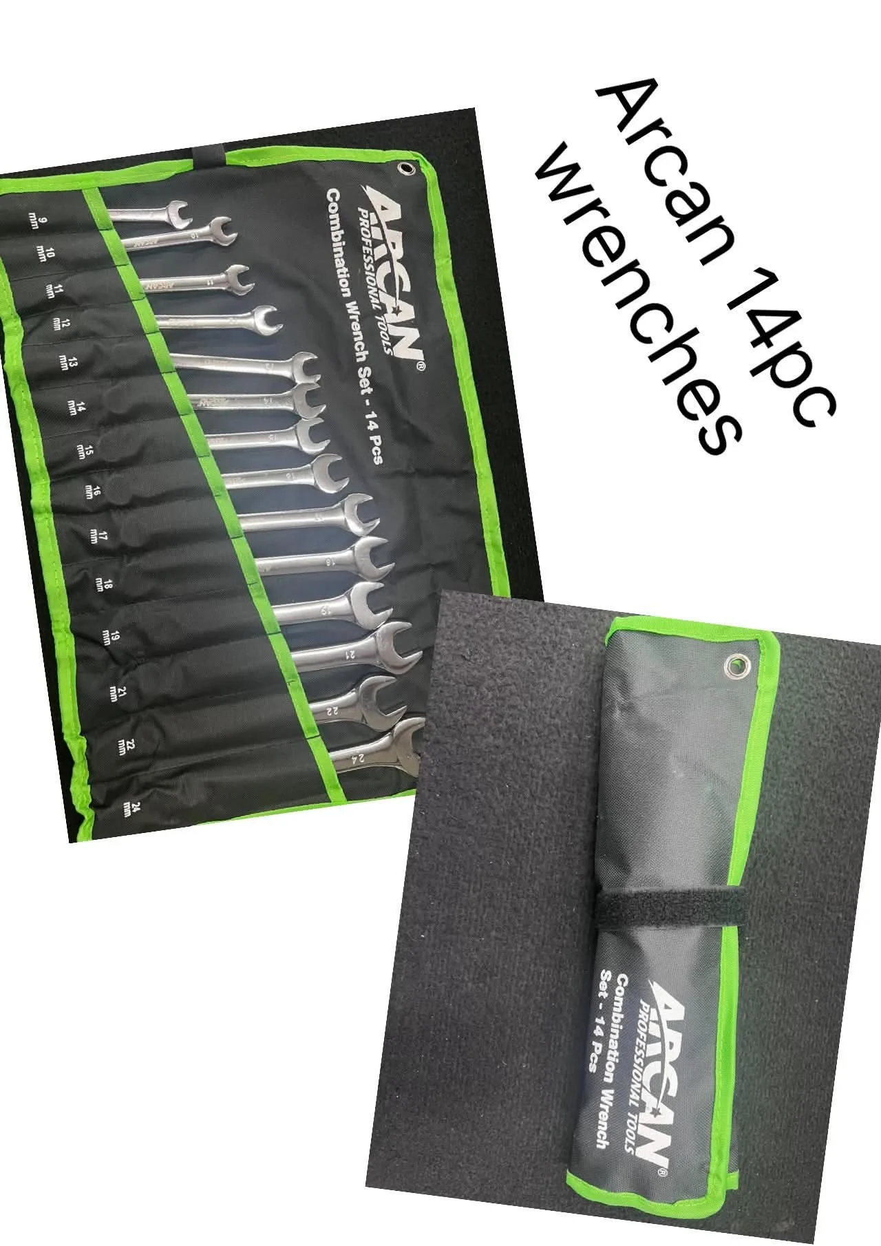 Arcan 14pc Combination Wrench Set
