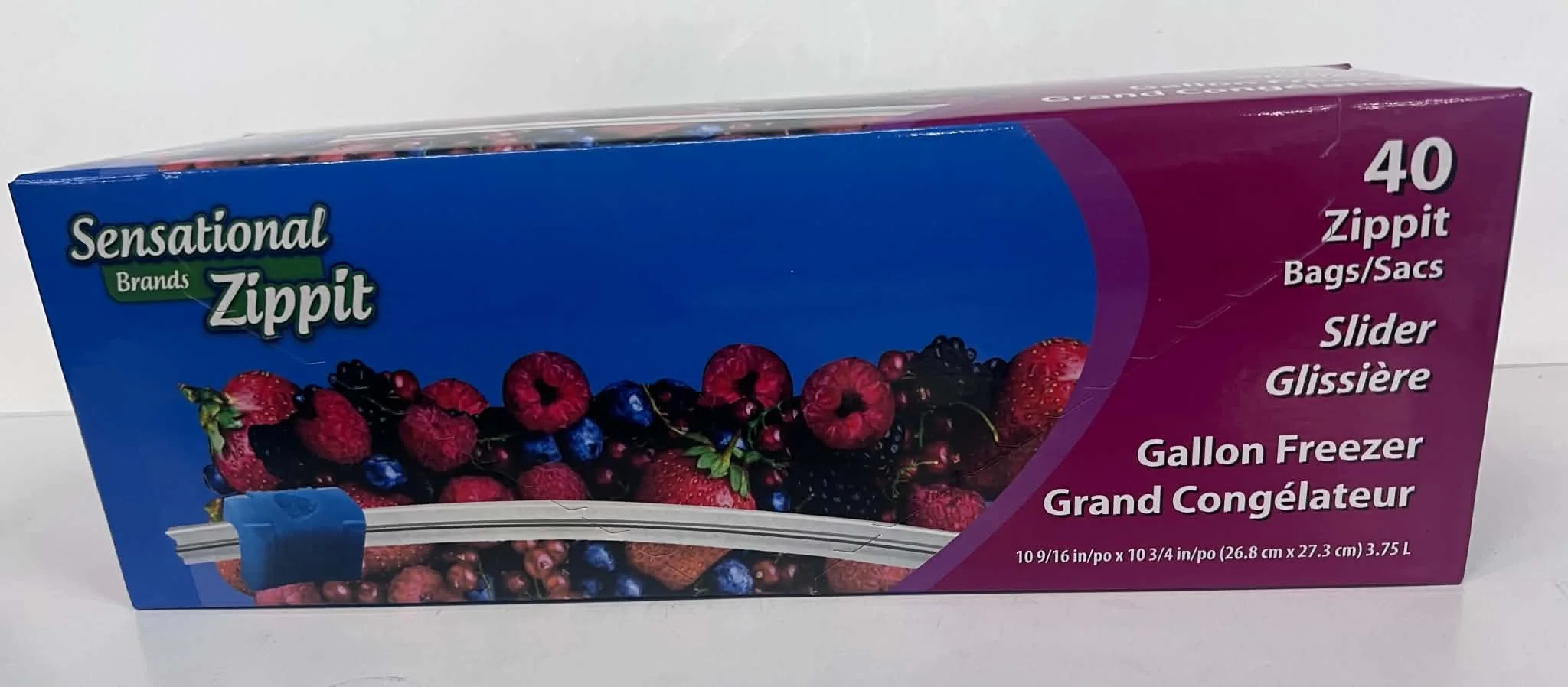 Sensational Brands Zippit Gallon Freezer Bags - 40 Count