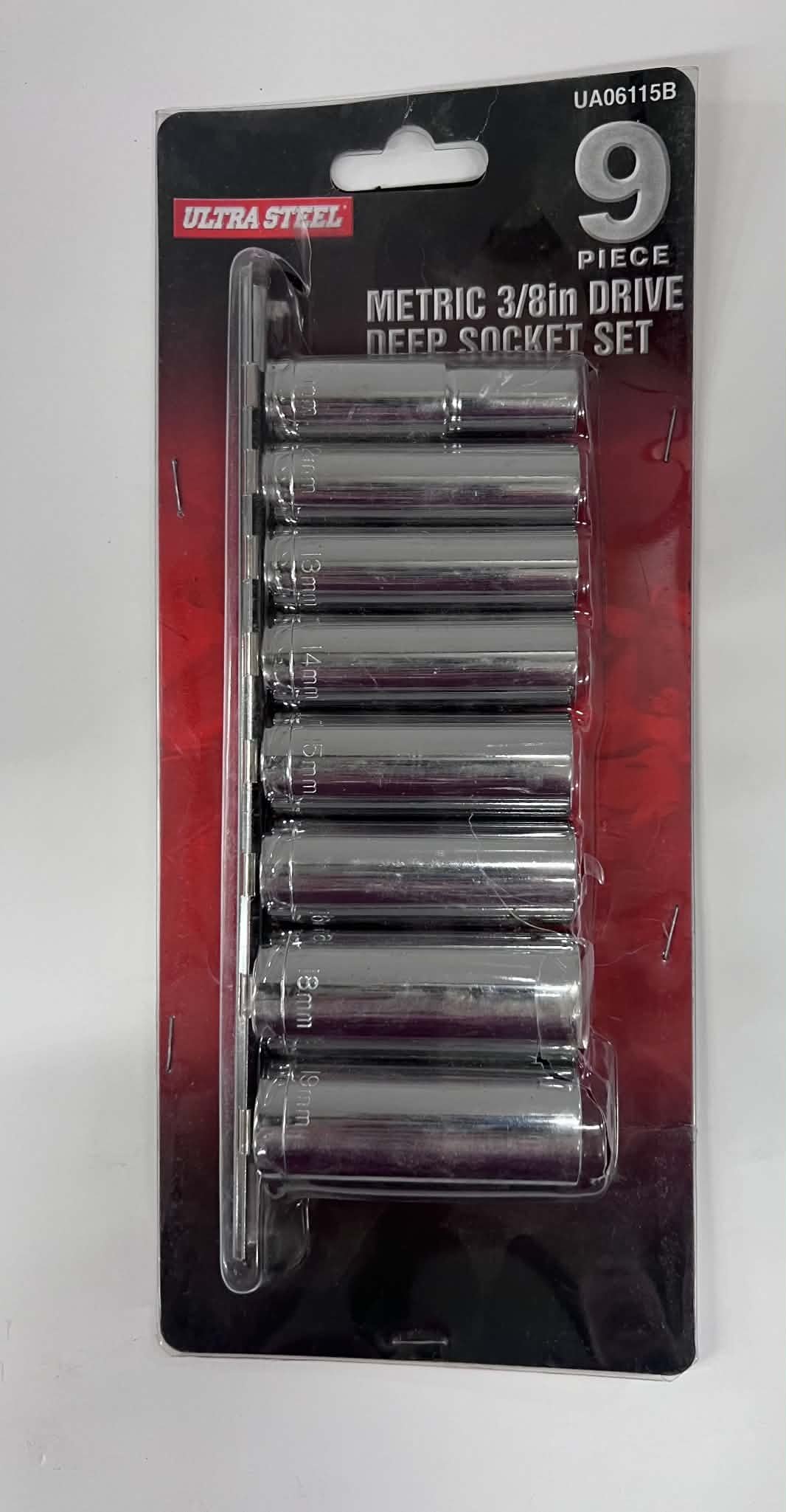 Ultra Steel 9-Piece Metric Deep Socket Set