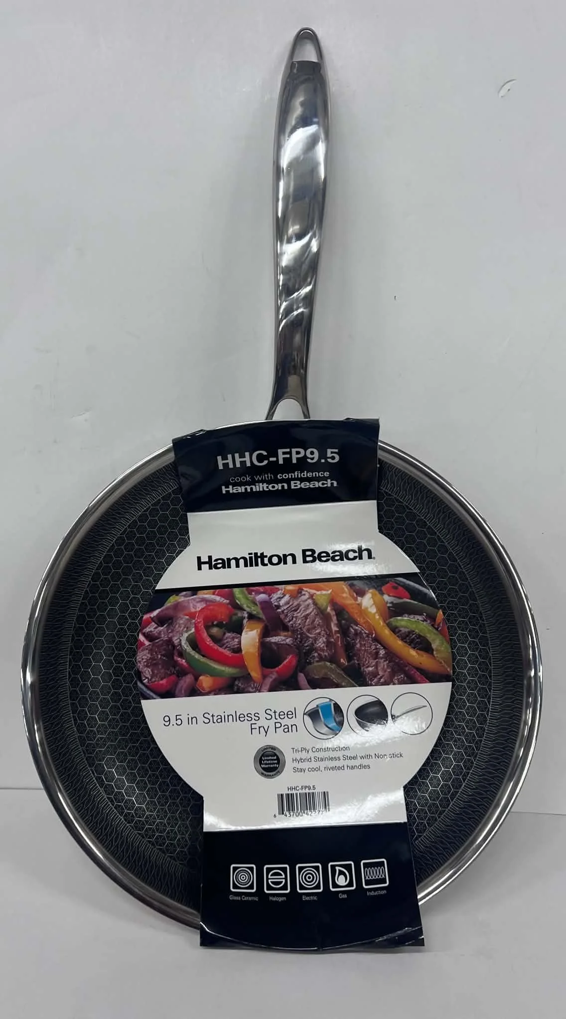 Hamilton Beach 9.5" Stainless Steel Fry Pan