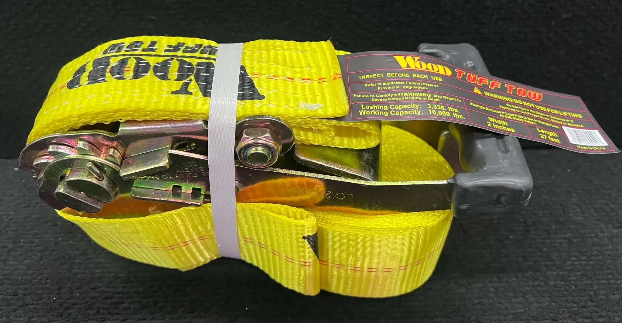Tuff Tow Heavy-Duty Ratchet Strap