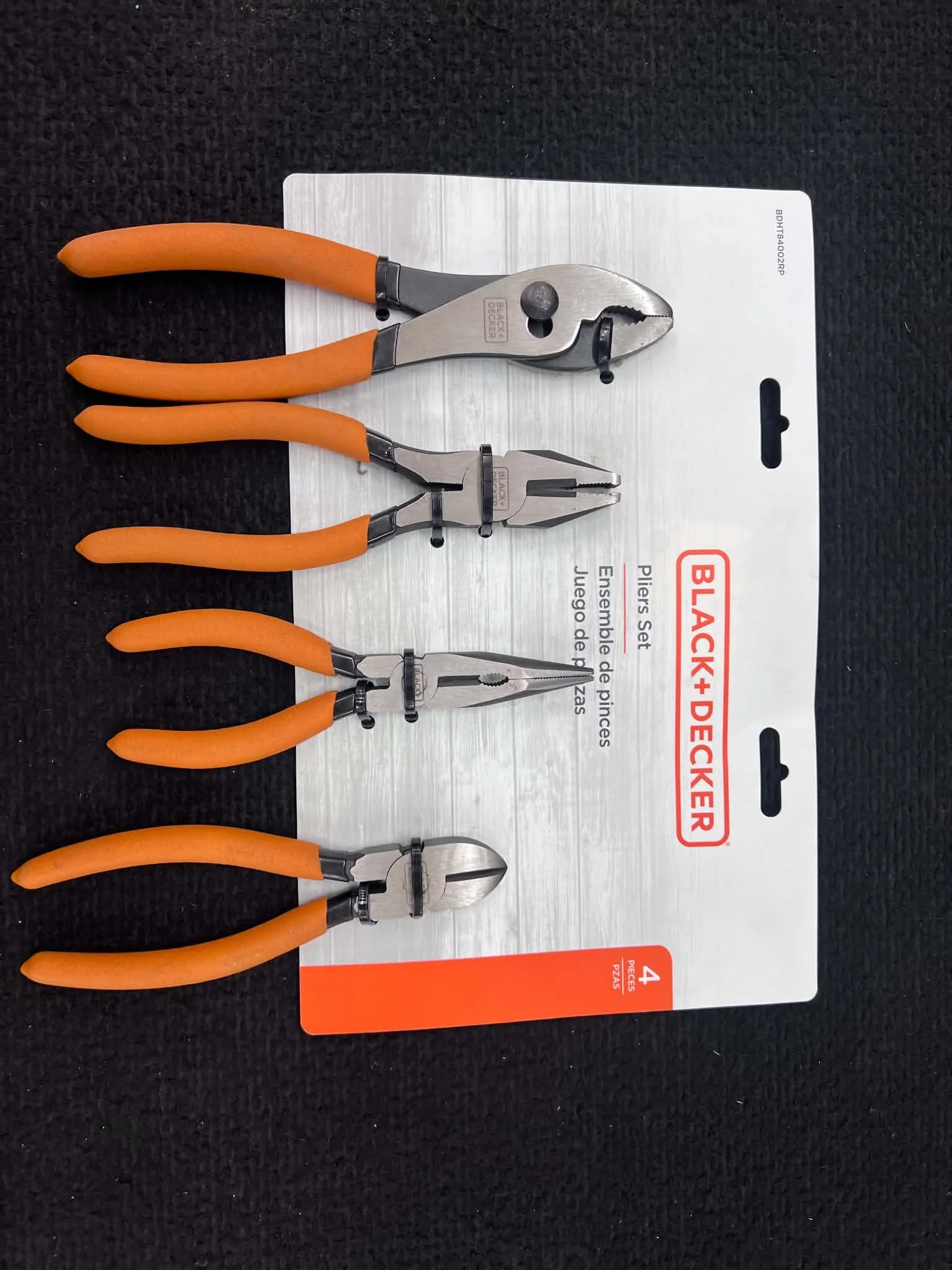 Black + Decker 4-Piece Pliers Set
