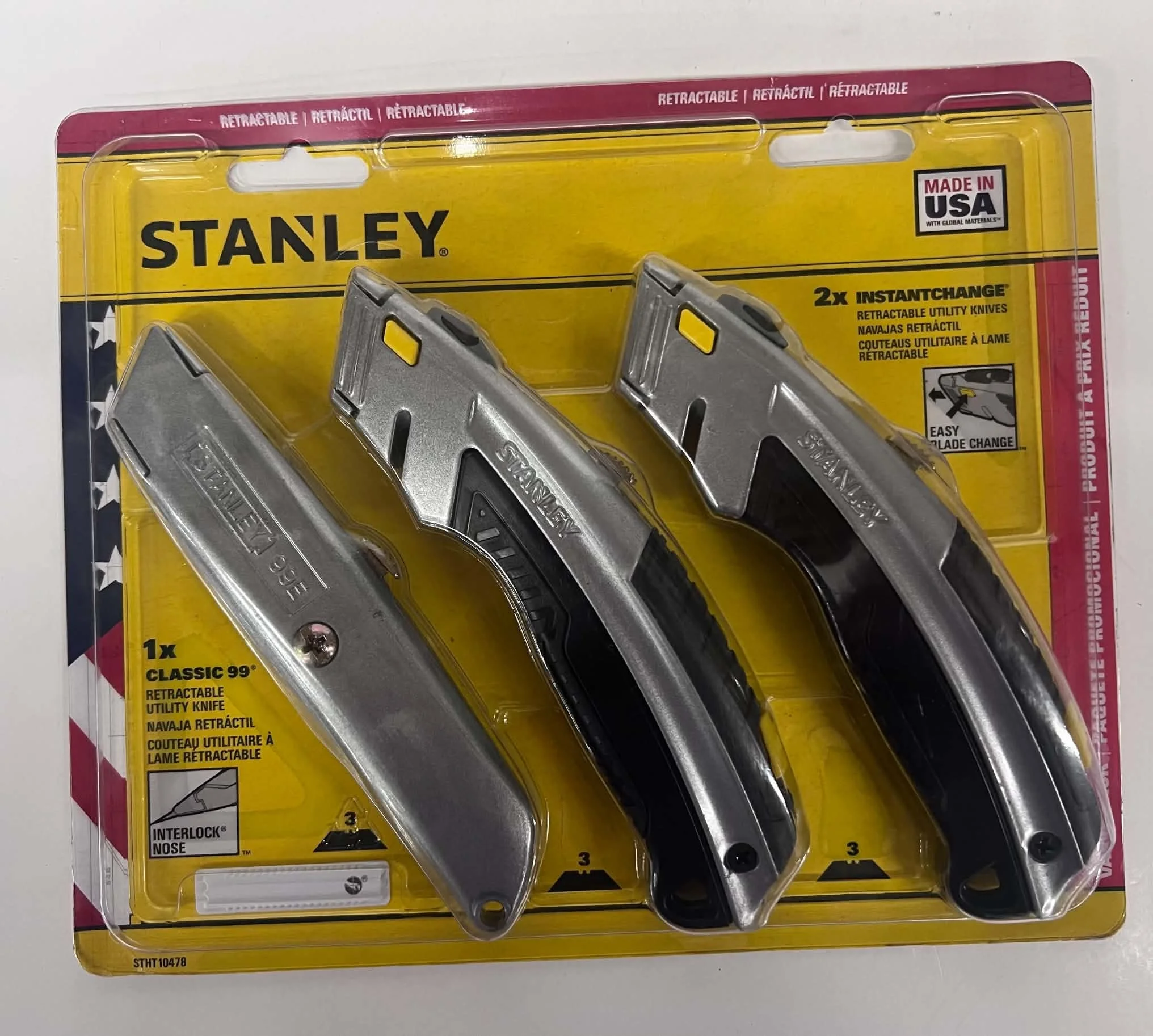 Stanley Classic and InstantChange Utility Knives Pack