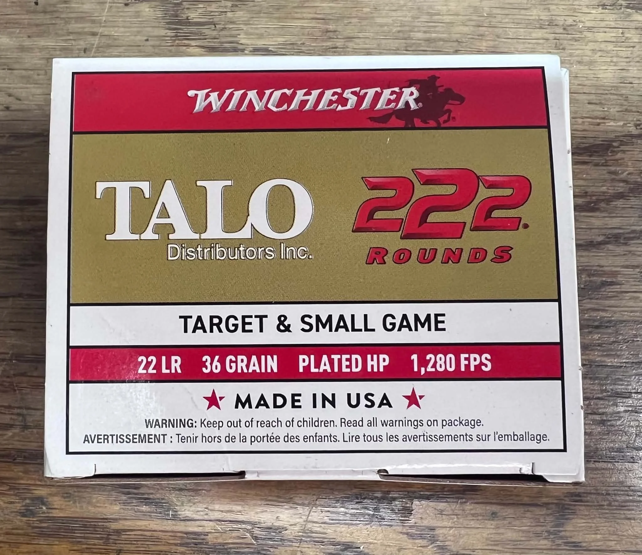 Winchester .22 LR 222 Rounds Ammunition