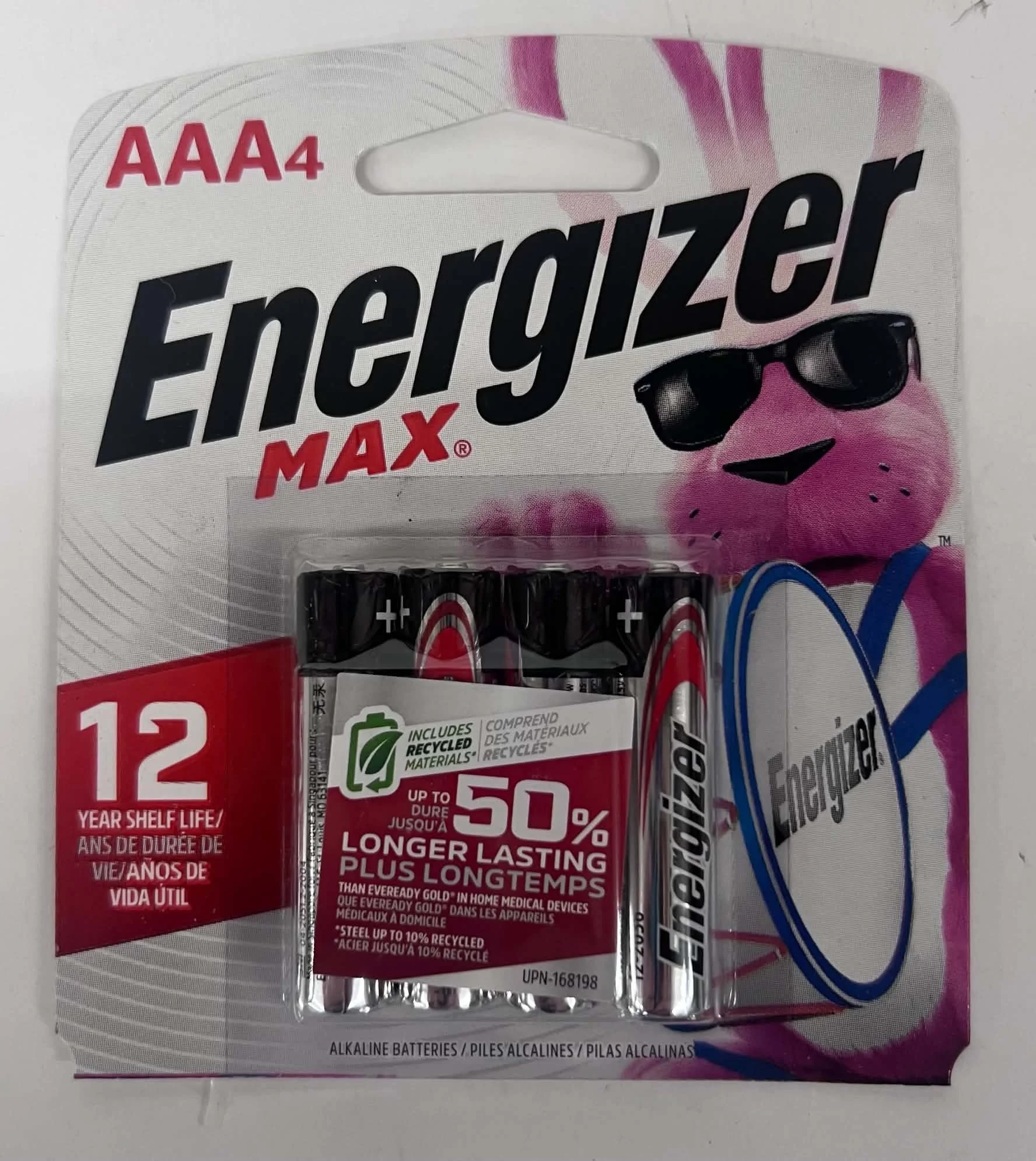 Energizer MAX AAA Alkaline Batteries - 4 Pack