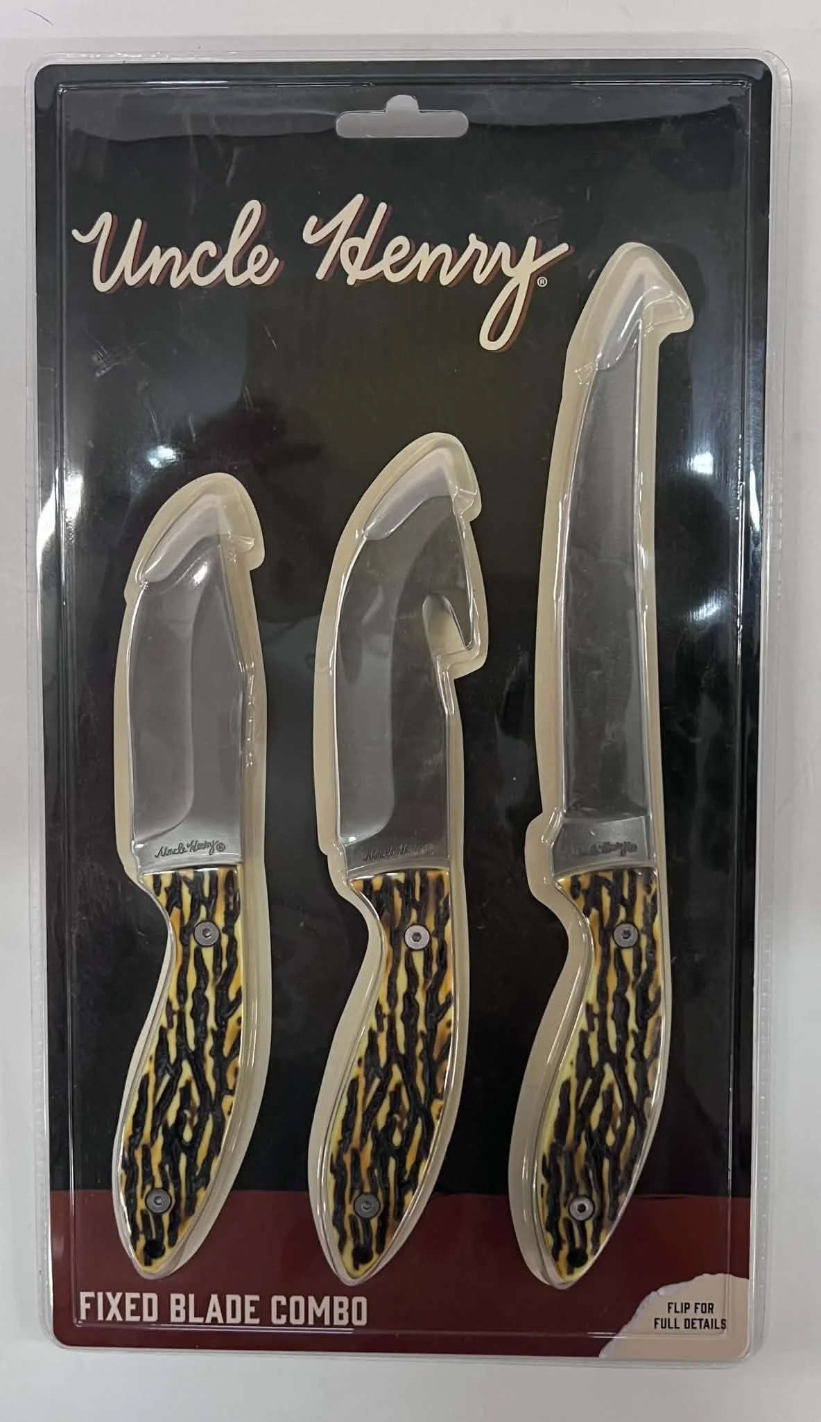 Uncle Henry Fixed Blade Knife Combo Set