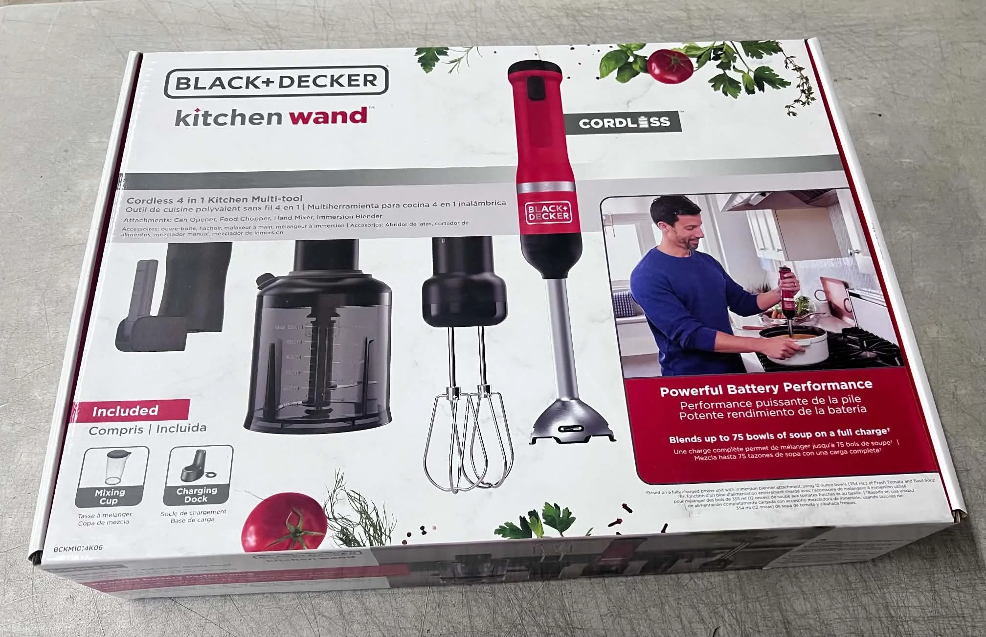 Black+Decker Cordless Kitchen Wand 4-in-1 Multi-Tool