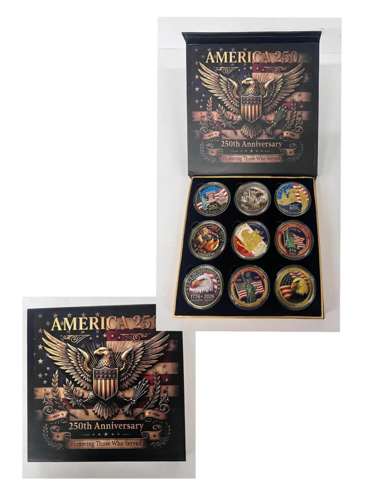 America 250th Anniversary Commemorative Coin Set
