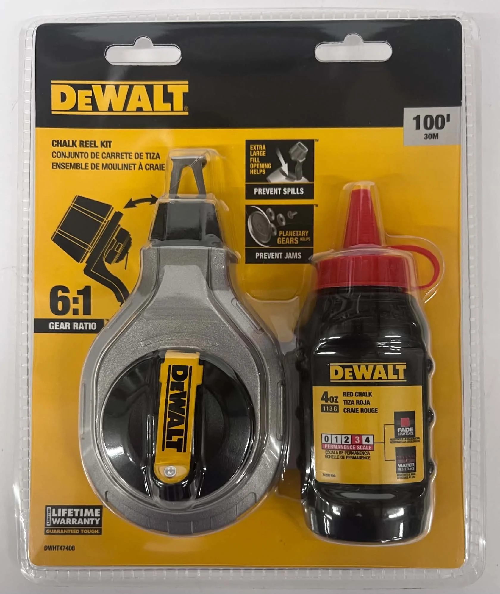 DeWalt Chalk Reel Kit with Red Chalk
