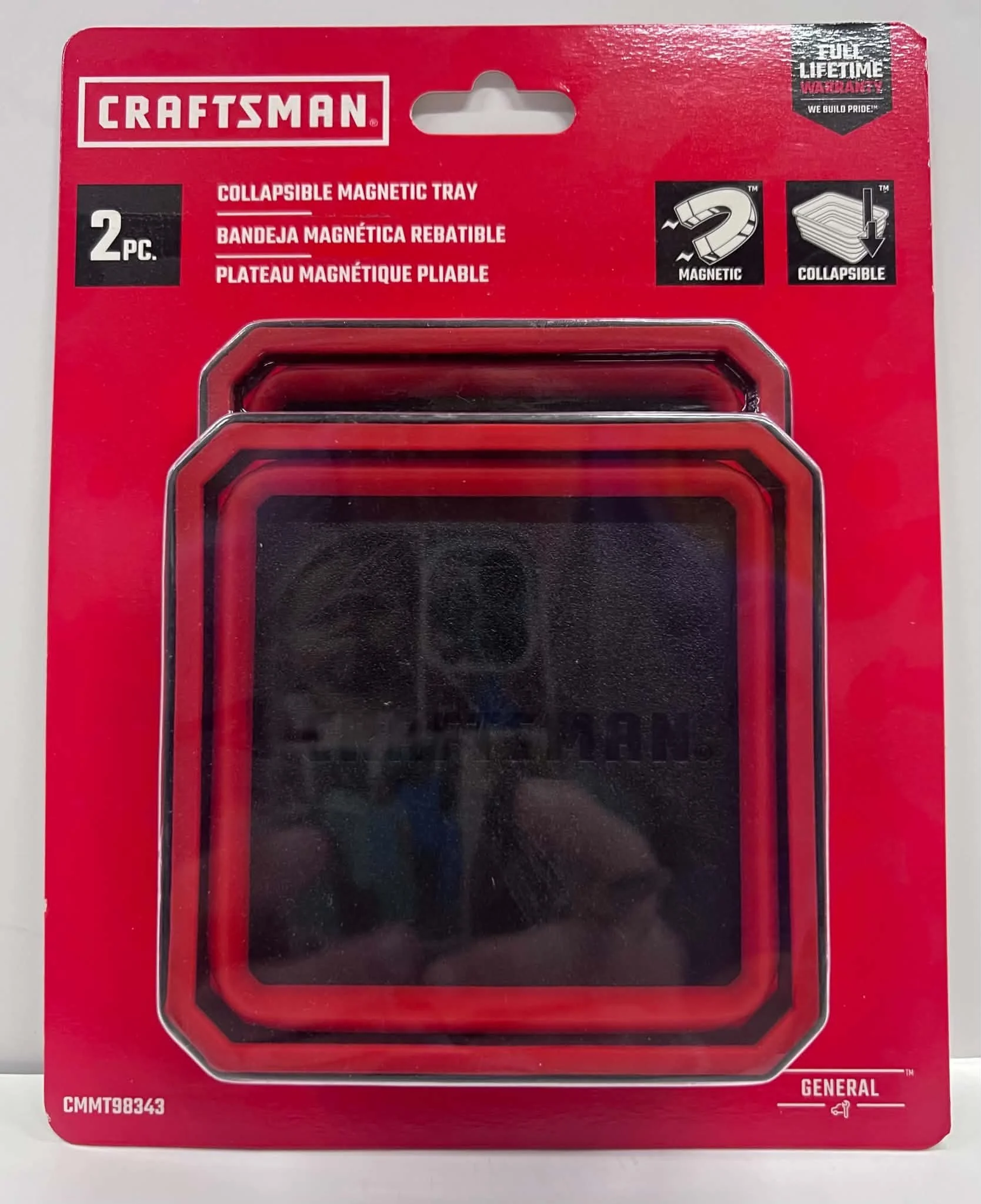 Craftsman 2-Piece Collapsible Magnetic Tray Set