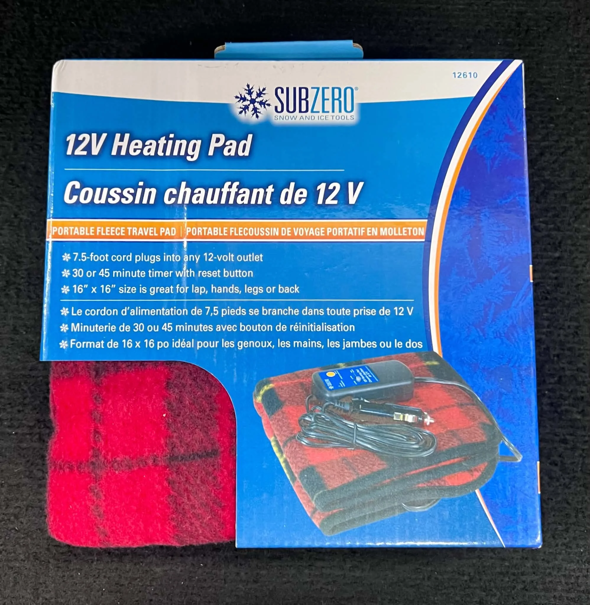 SubZero 12V Portable Heating Pad