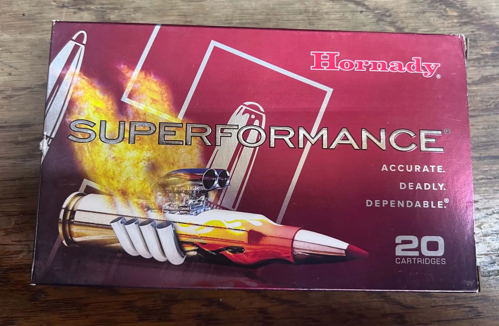 Hornady Superformance Ammunition 20-Cartridge Box
