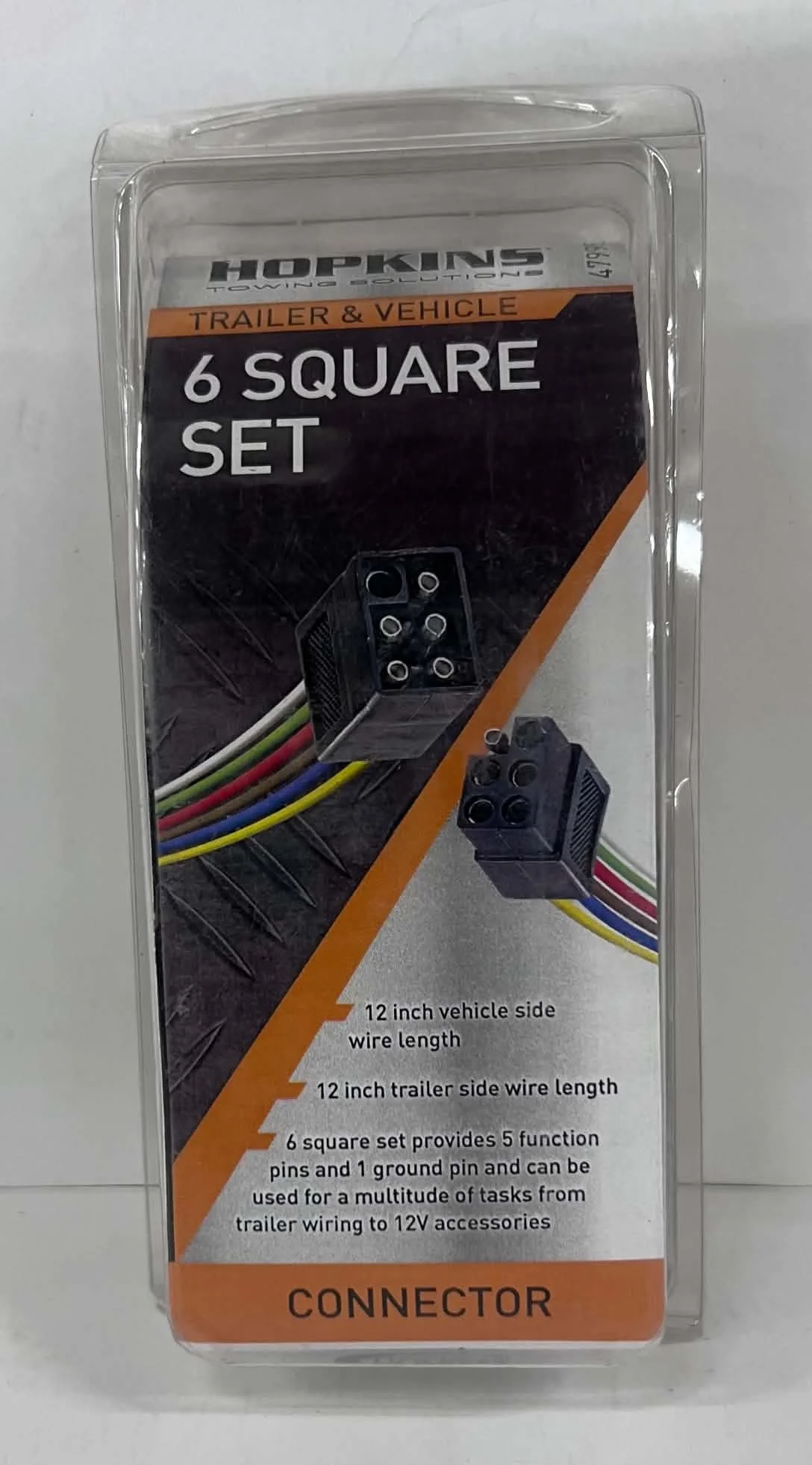 Hopkins 6 Square Connector Set for Trailers and Vehicles