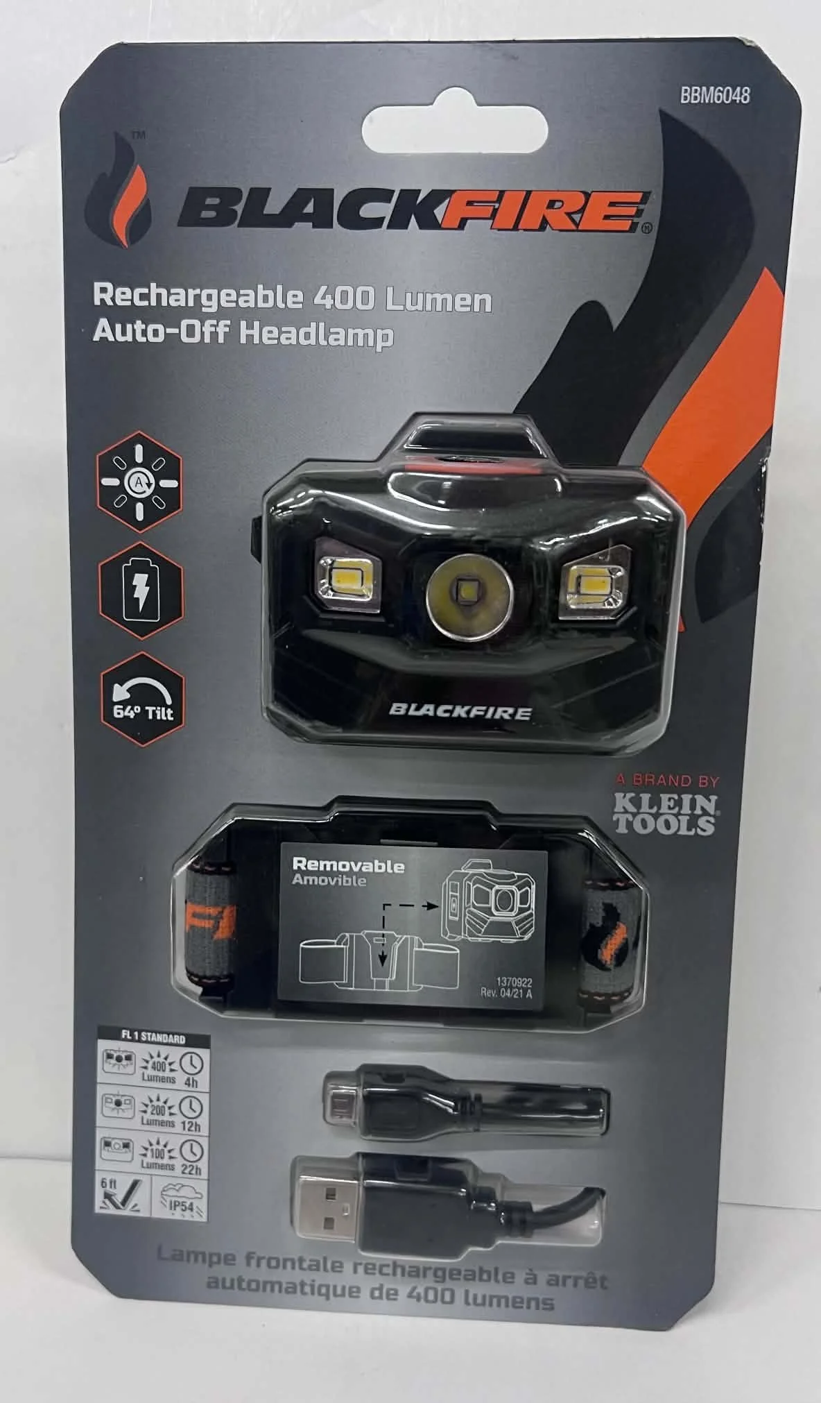 Blackfire Rechargeable 400 Lumen Headlamp