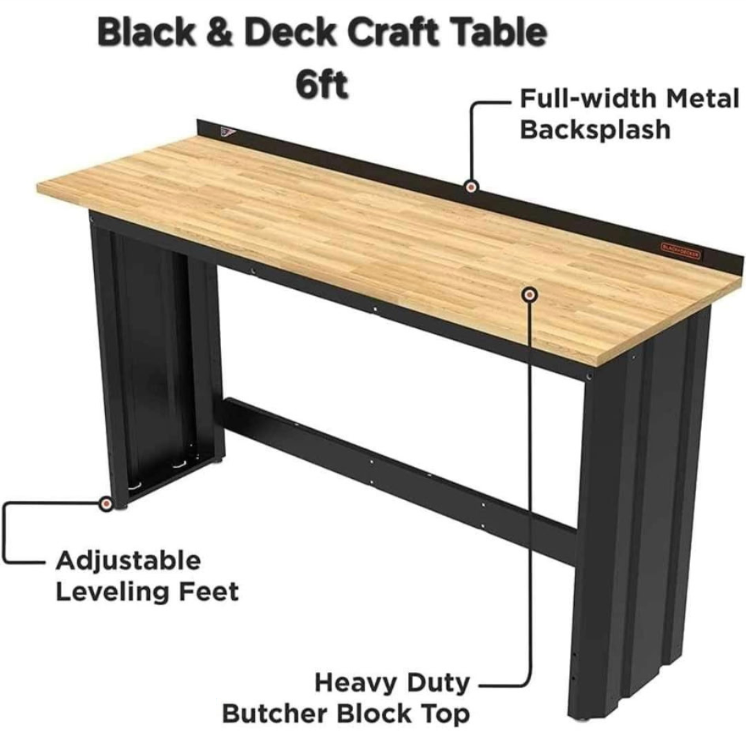 Black & Decker 6ft Craft Table