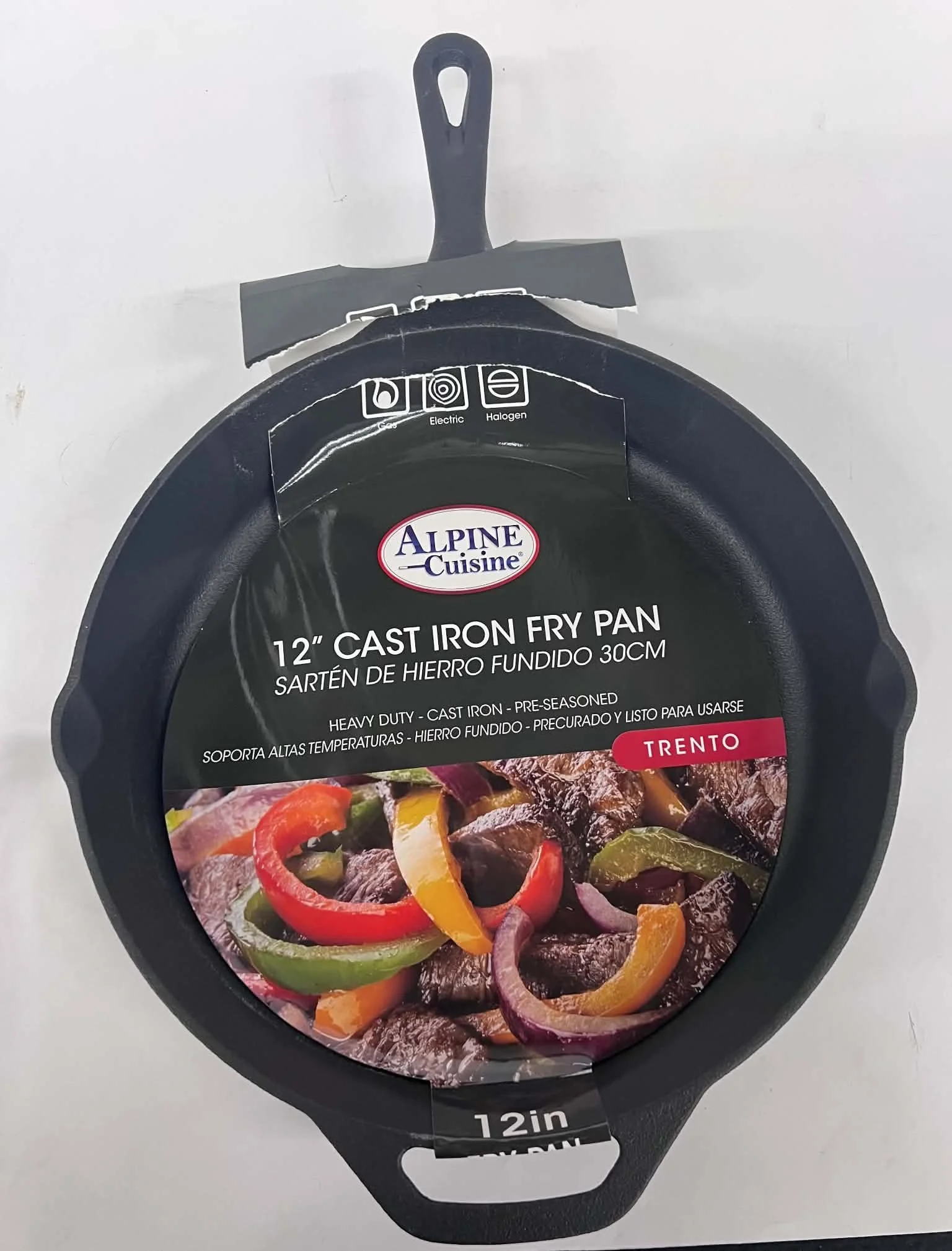 Alpine Cuisine 12" Cast Iron Fry Pan