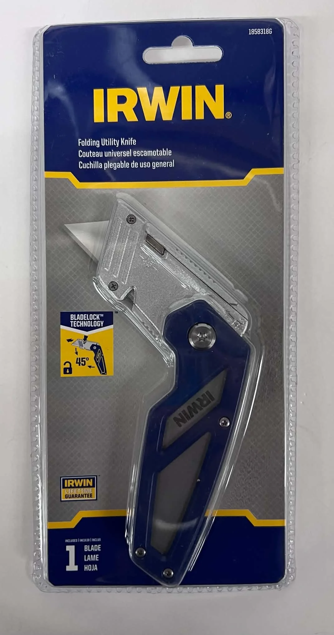 IRWIN Folding Utility Knife with BladeLock Technology