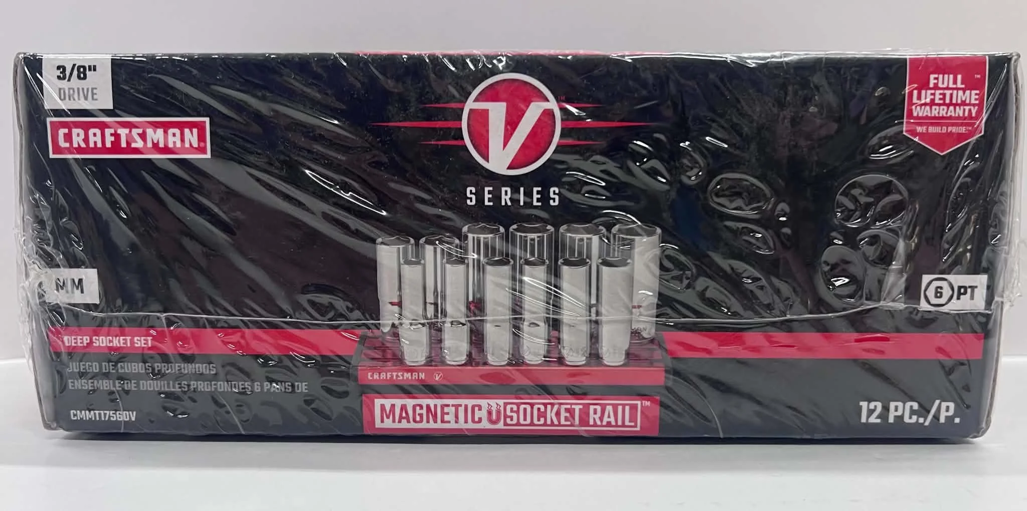 Craftsman V-Series Magnetic Socket Rail Deep Socket Set - 12 Piece