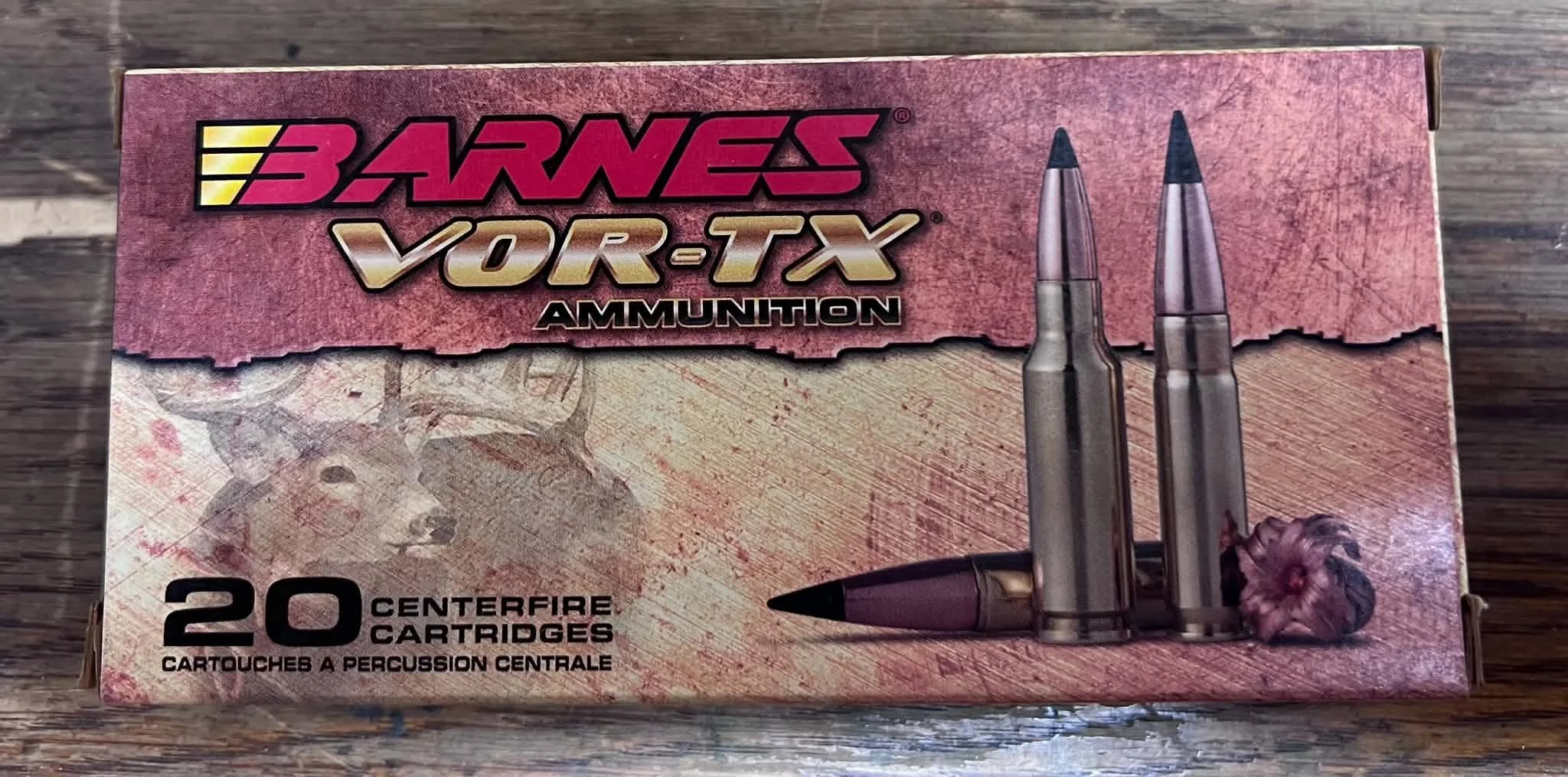 Barnes VOR-TX Ammunition - 20 Centerfire Cartridges