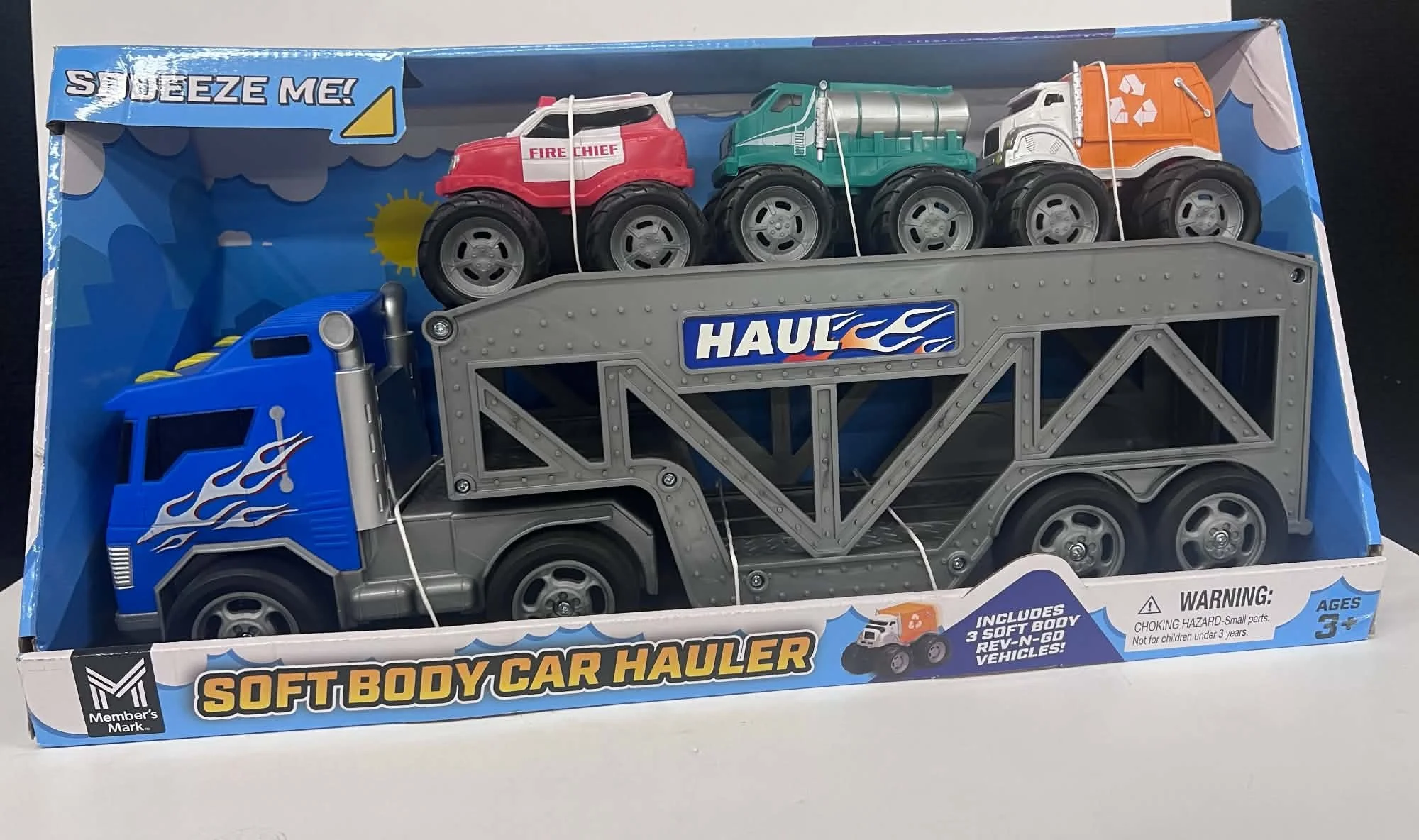 Soft Body Car Hauler Play Set