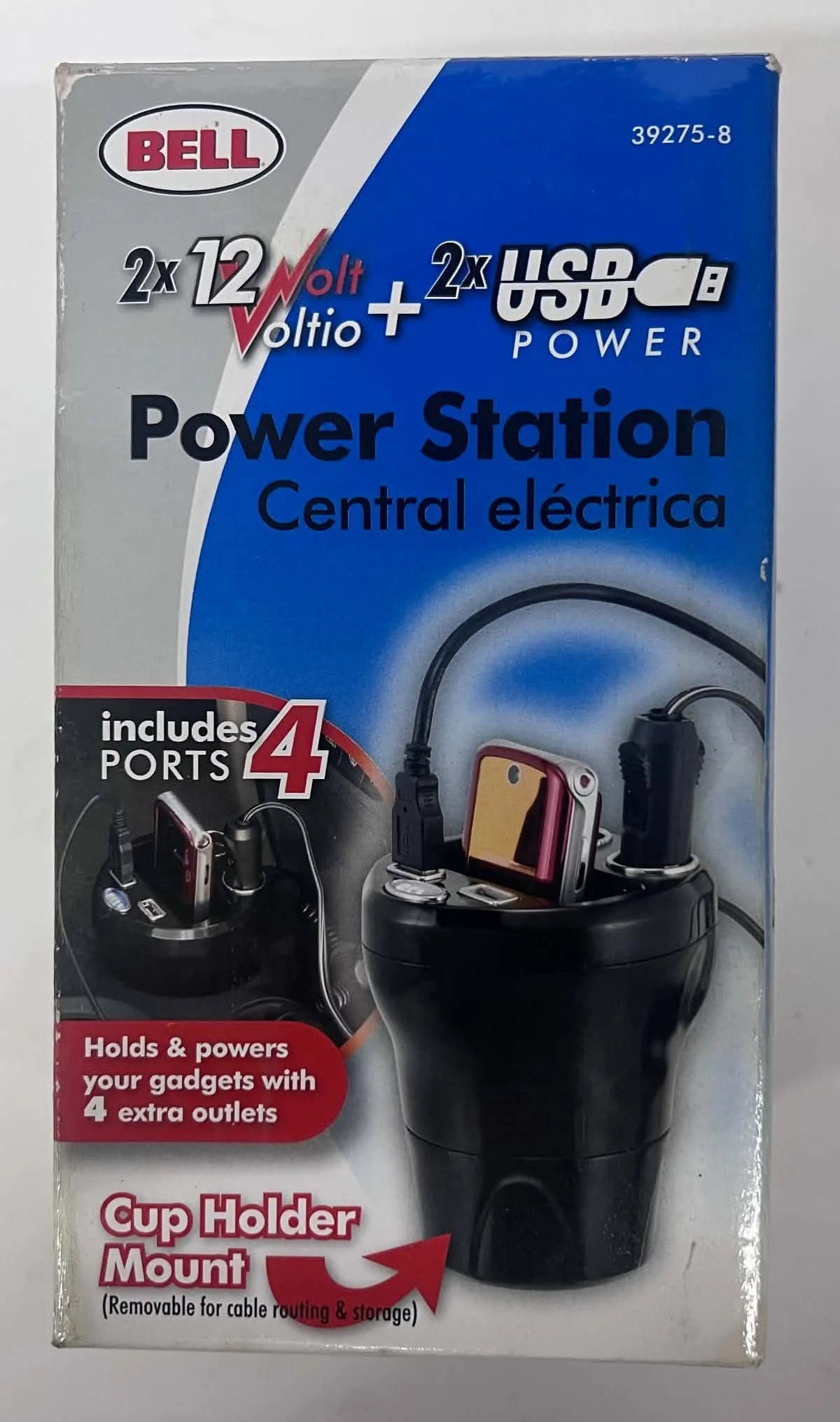 Bell Power Station with 2 USB Ports & Cup Holder Mount