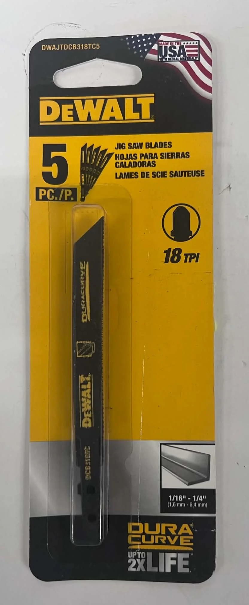 DEWALT 5-Piece Jig Saw Blade Set